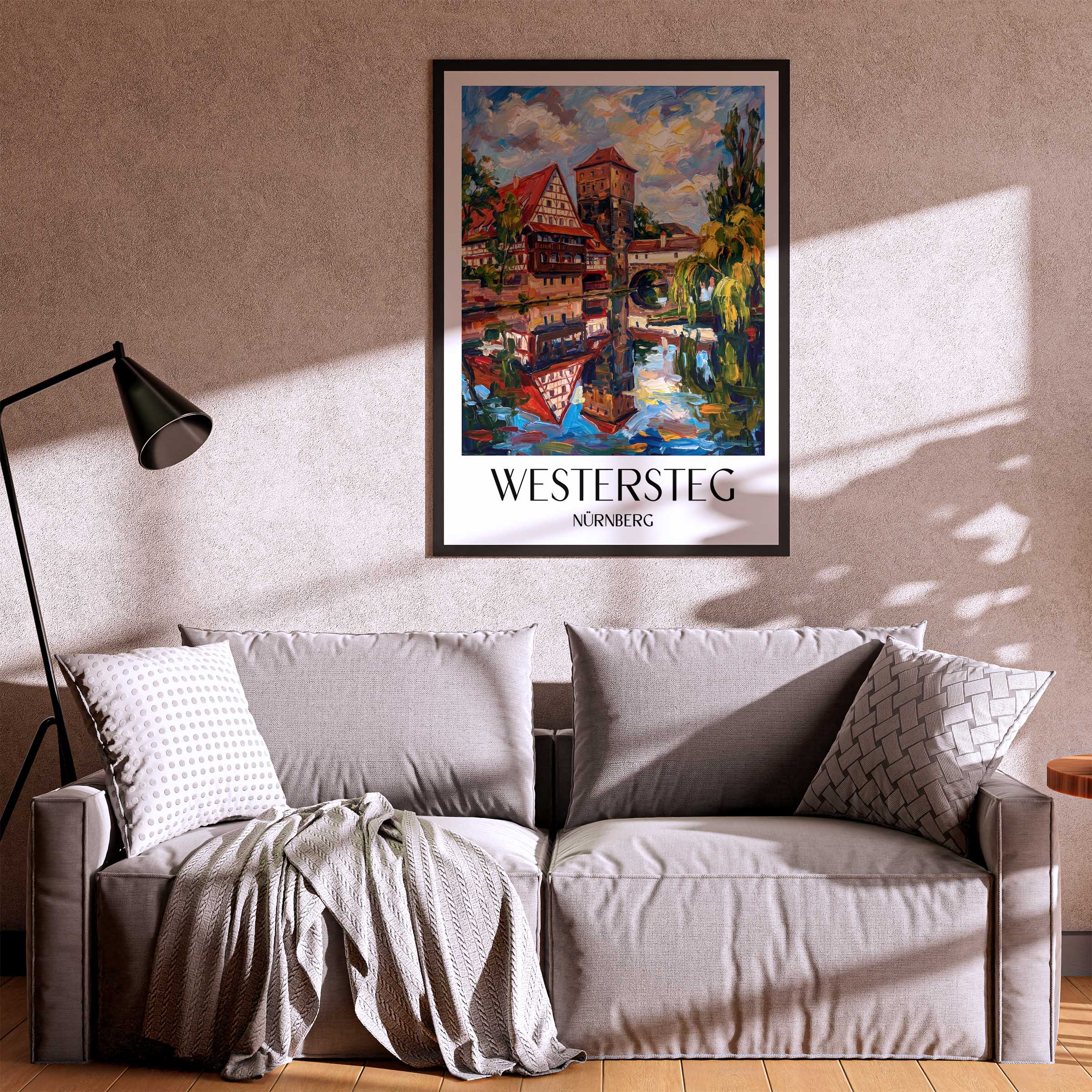 westersteg-nürnberg-deutschland-poster-oil-painting-oelgemaelde