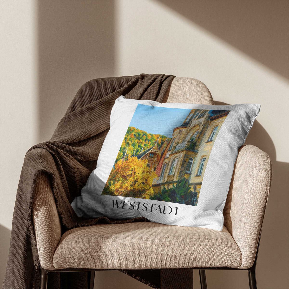 weststadt-heidelberg-deutschland-kissenbezug-oil-painting-oelgemaelde