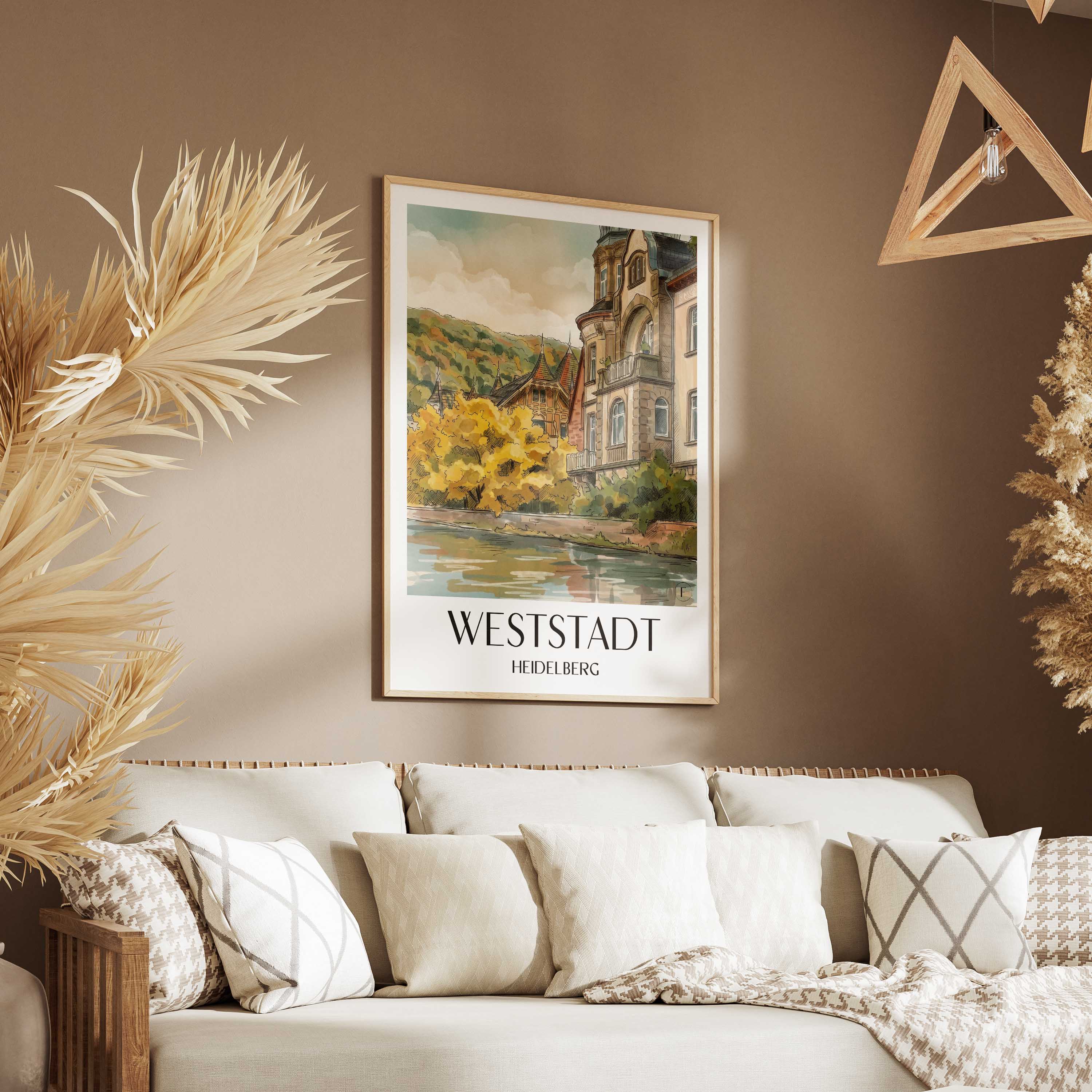 weststadt-heidelberg-deutschland-poster-aquarell