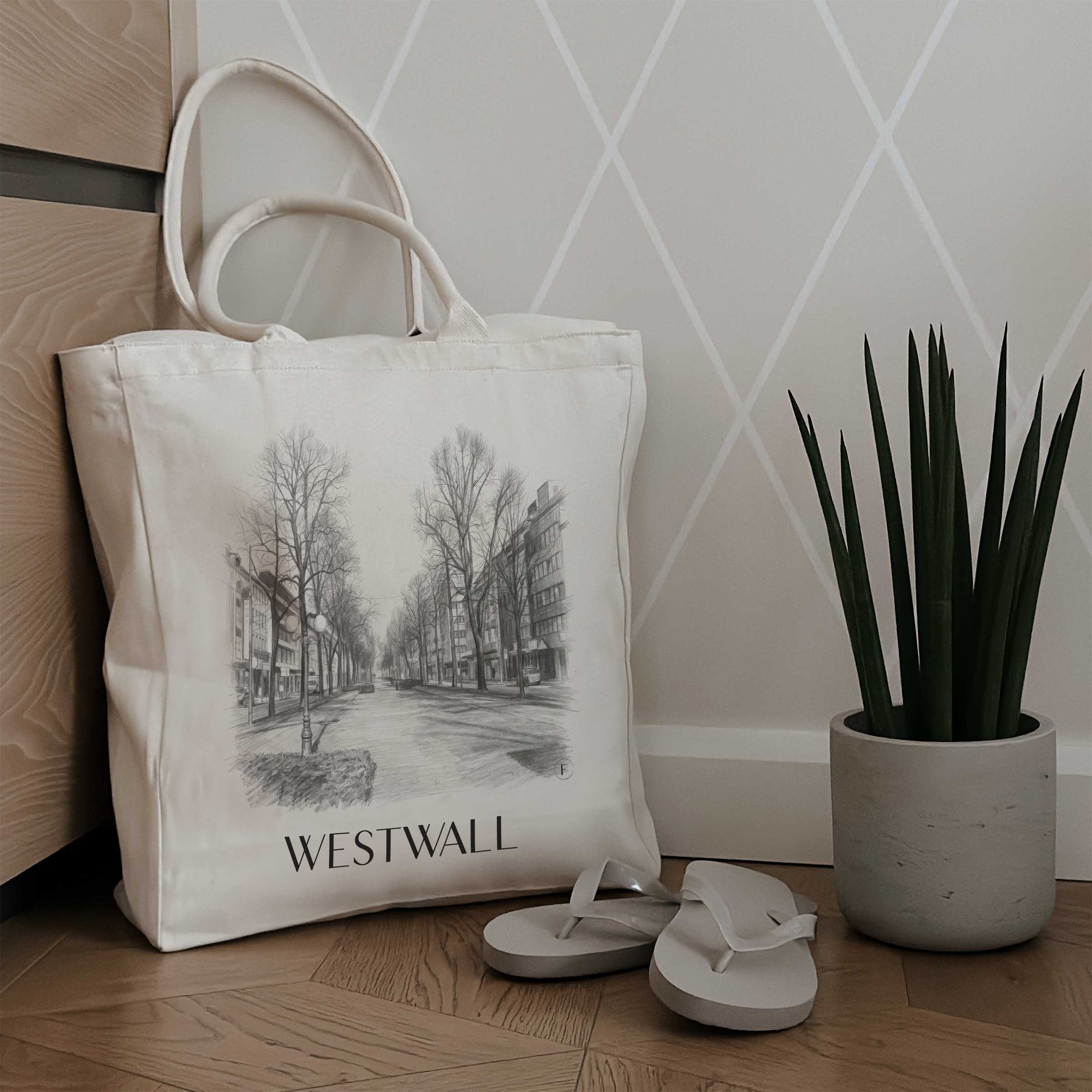 westwall-krefeld-deutschland-einkaufstasche-bleistift-zeichnung-drawing