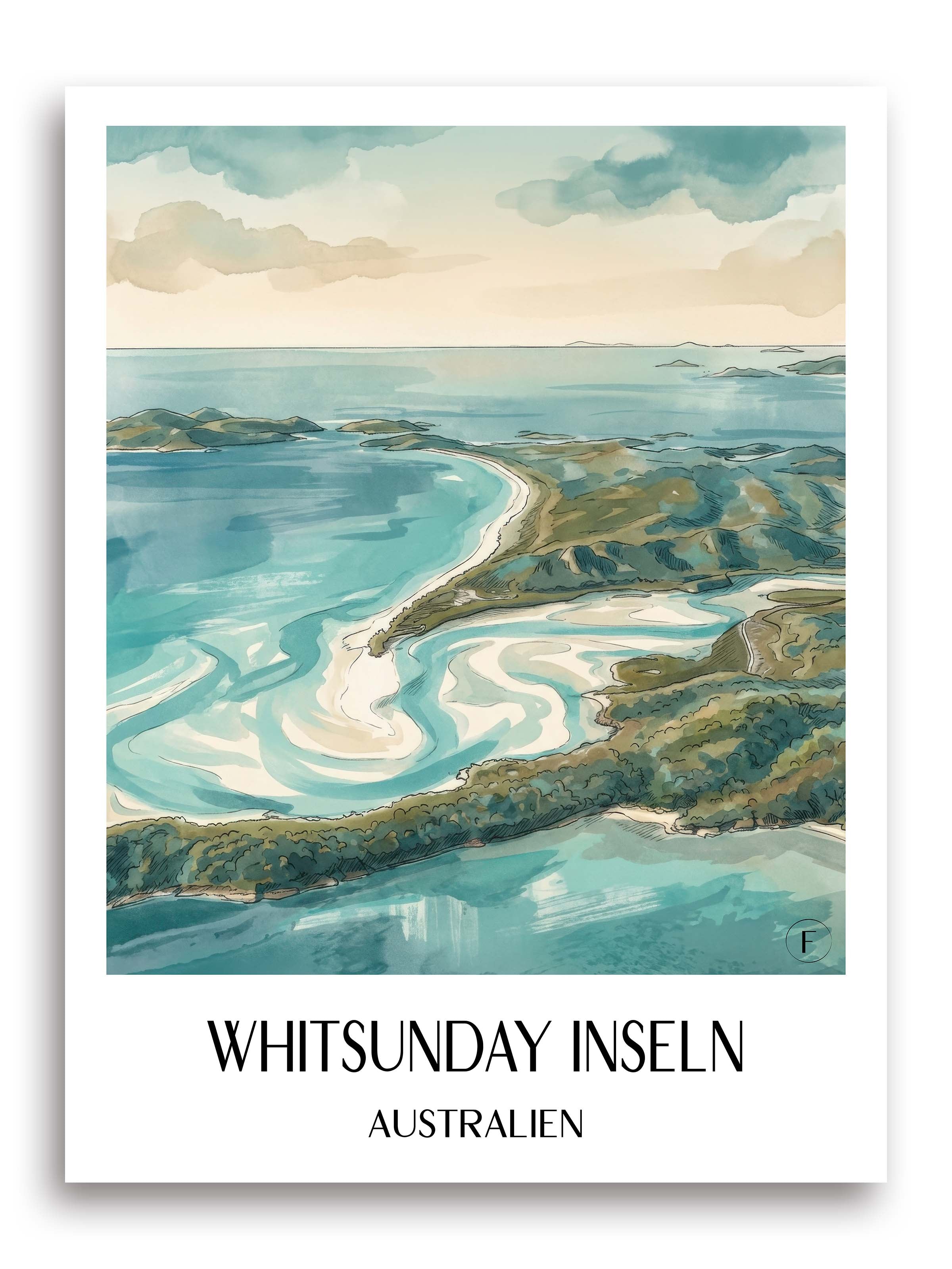 whitsunday-inseln-australien-poster-aquarell