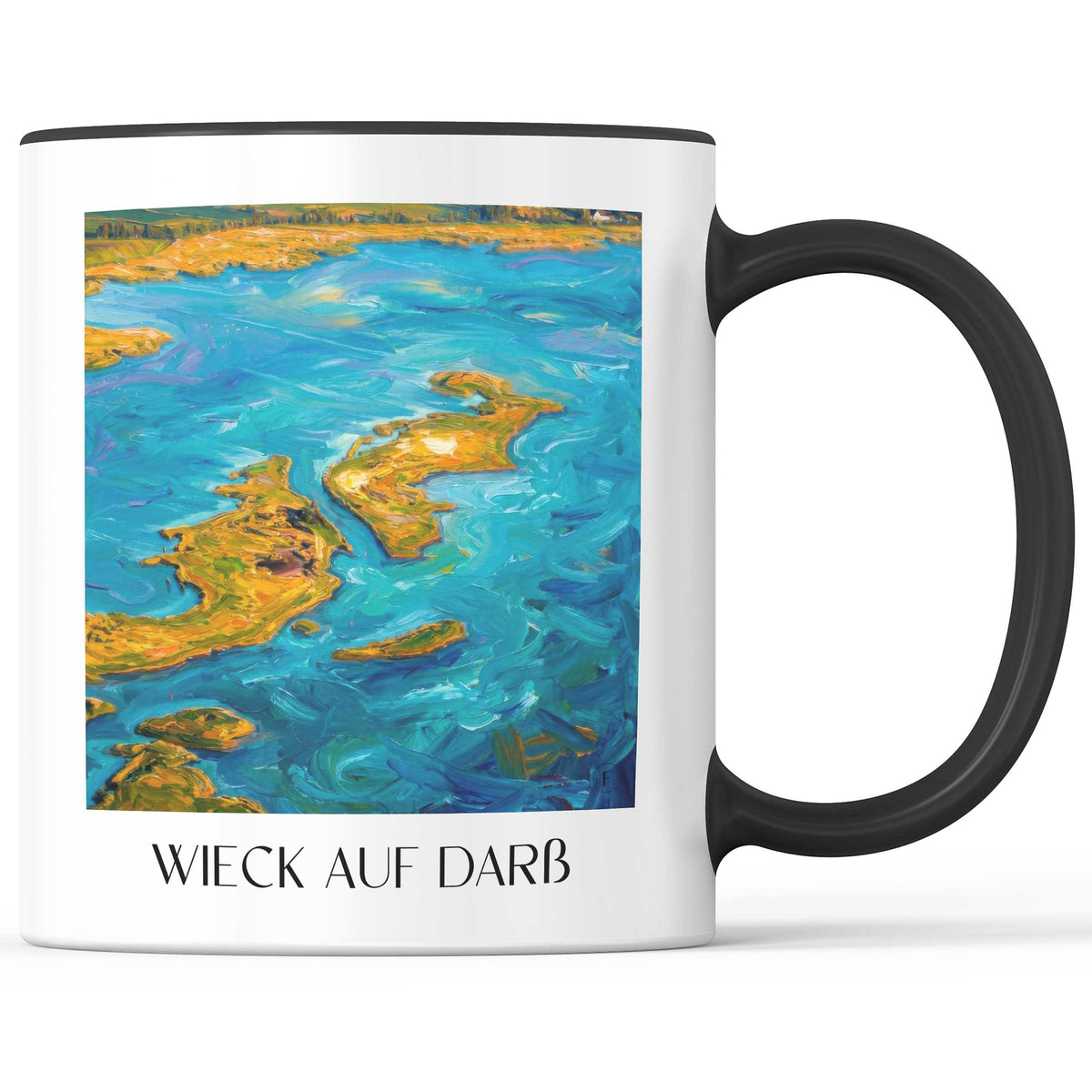 Wieck auf Darß Kaffeebecher - Mecklenburg-Vorpommern - Deutschland Becher - Kaffeetasse im Ölgemälde Stil - favplace