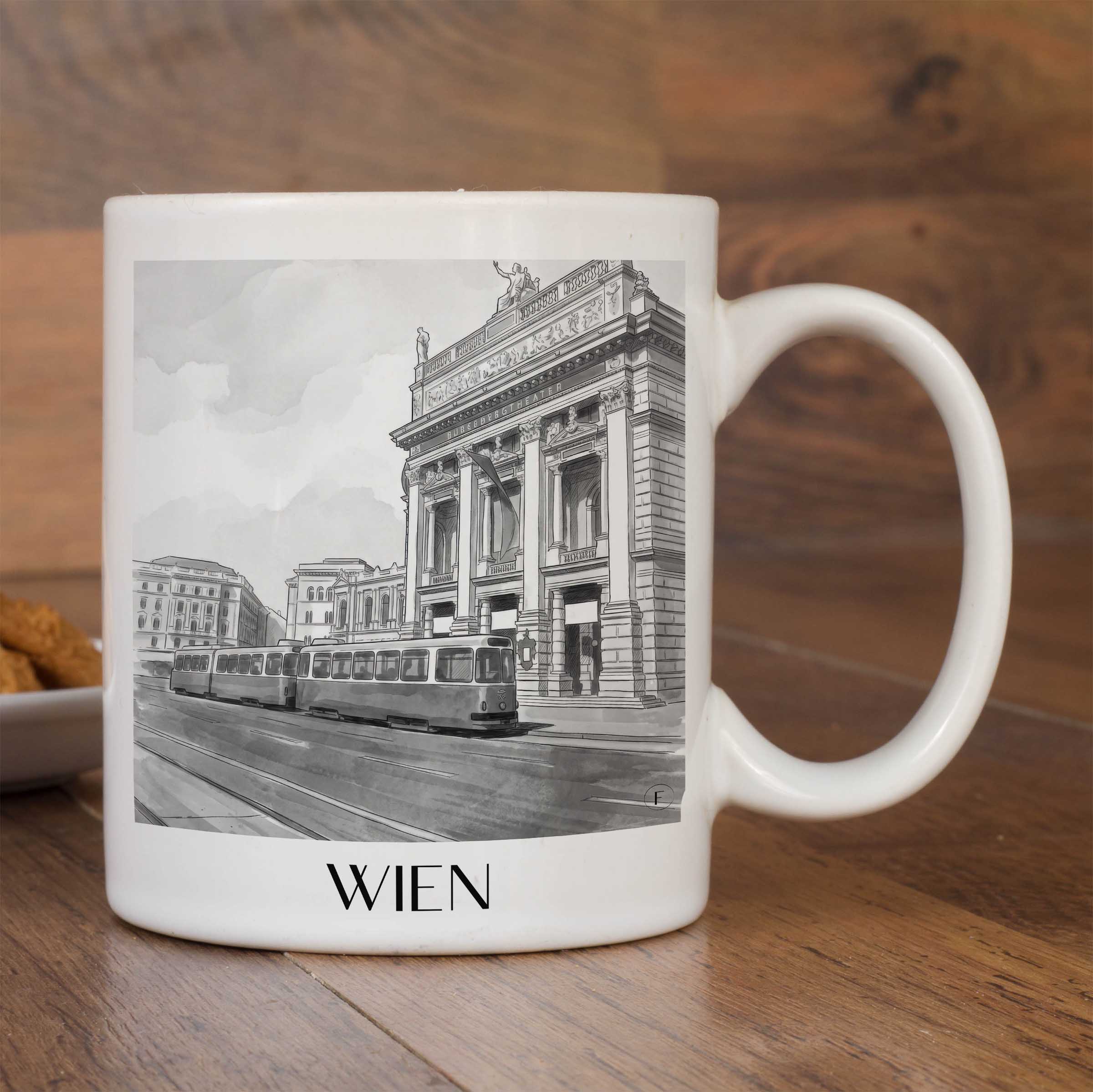 wien-österreich-kaffeebecher-aquarell-schwarz-weiss