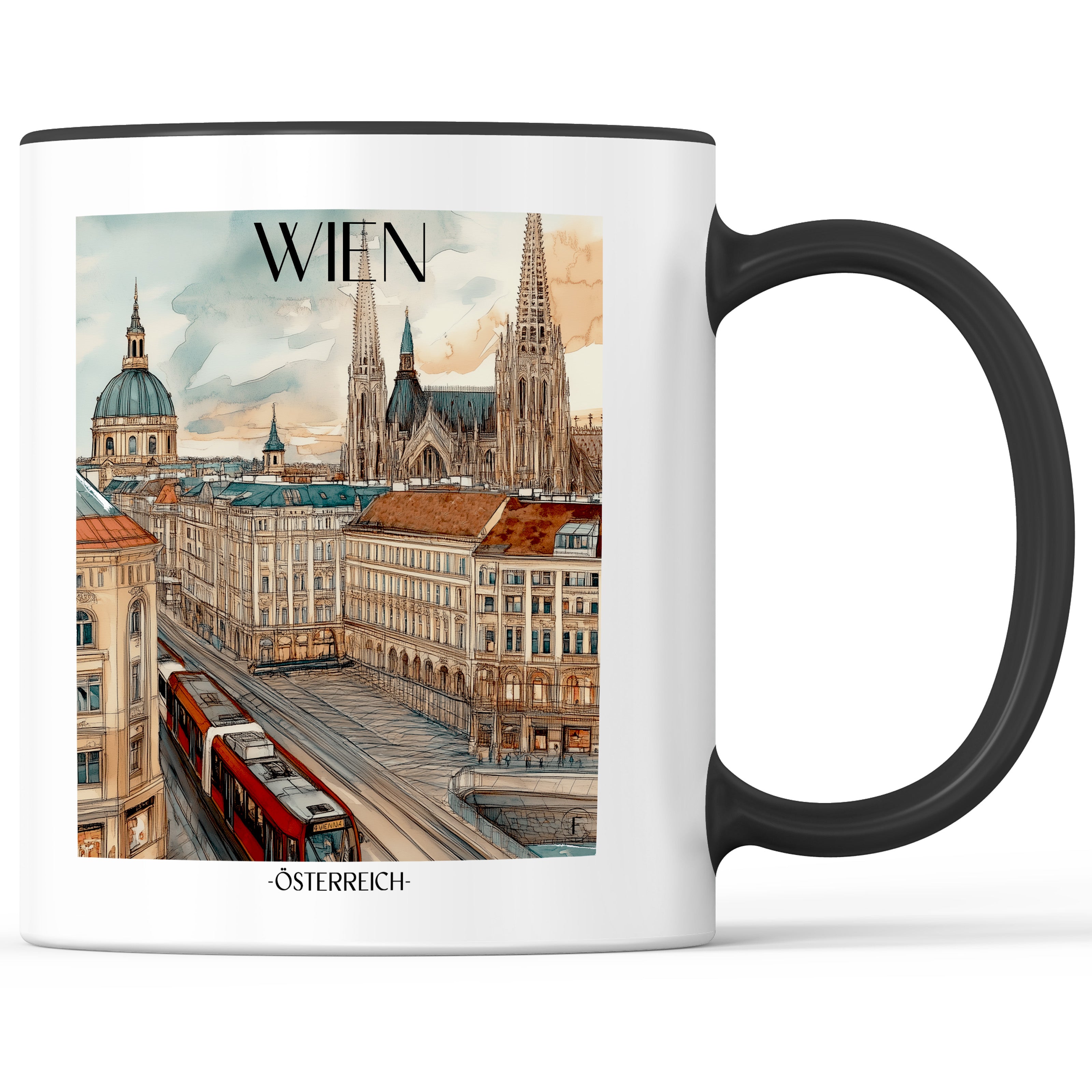 wien-österreich-einkaufstasche-aquarell