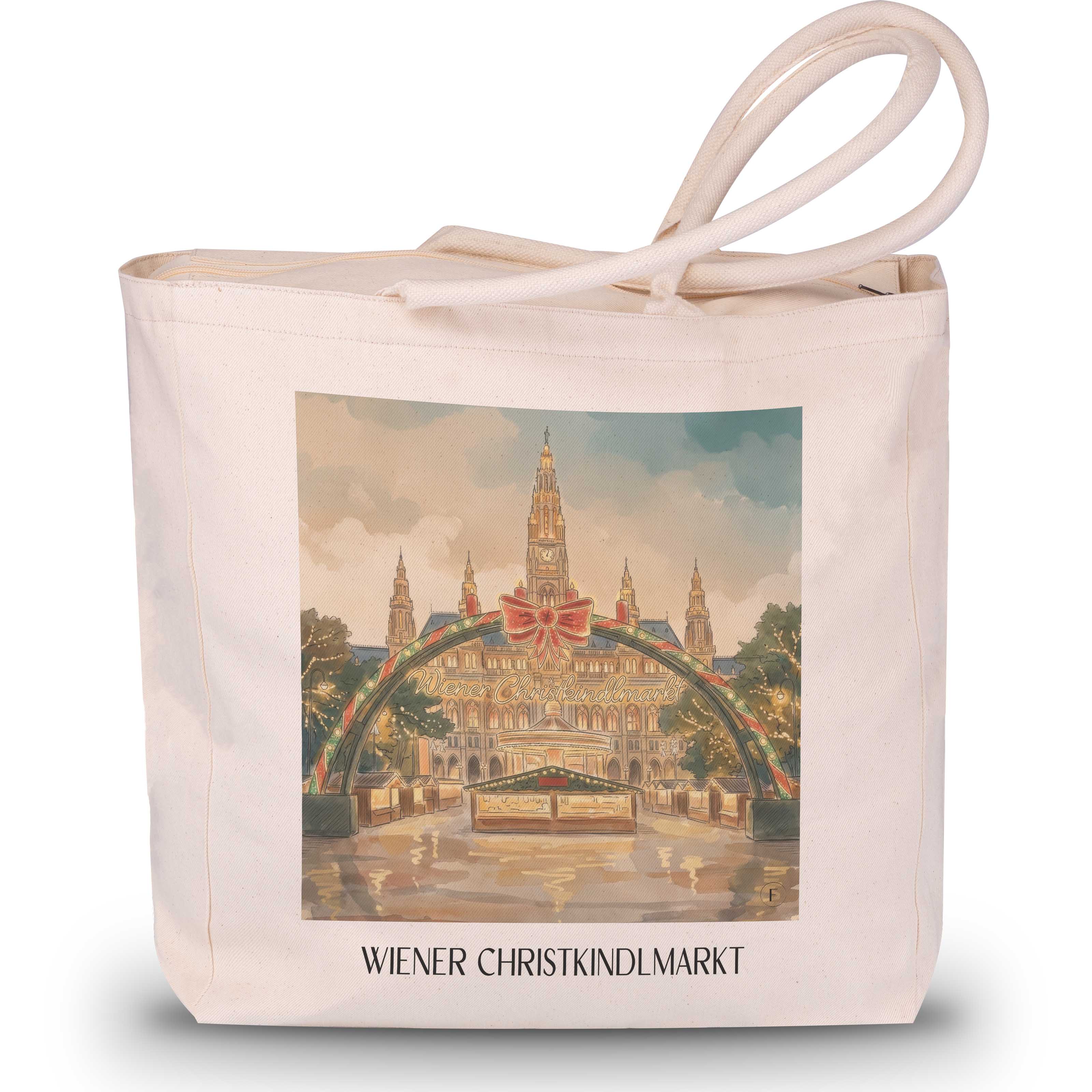 wiener-christkindlmarkt-österreich-österreich-einkaufstasche-aquarell