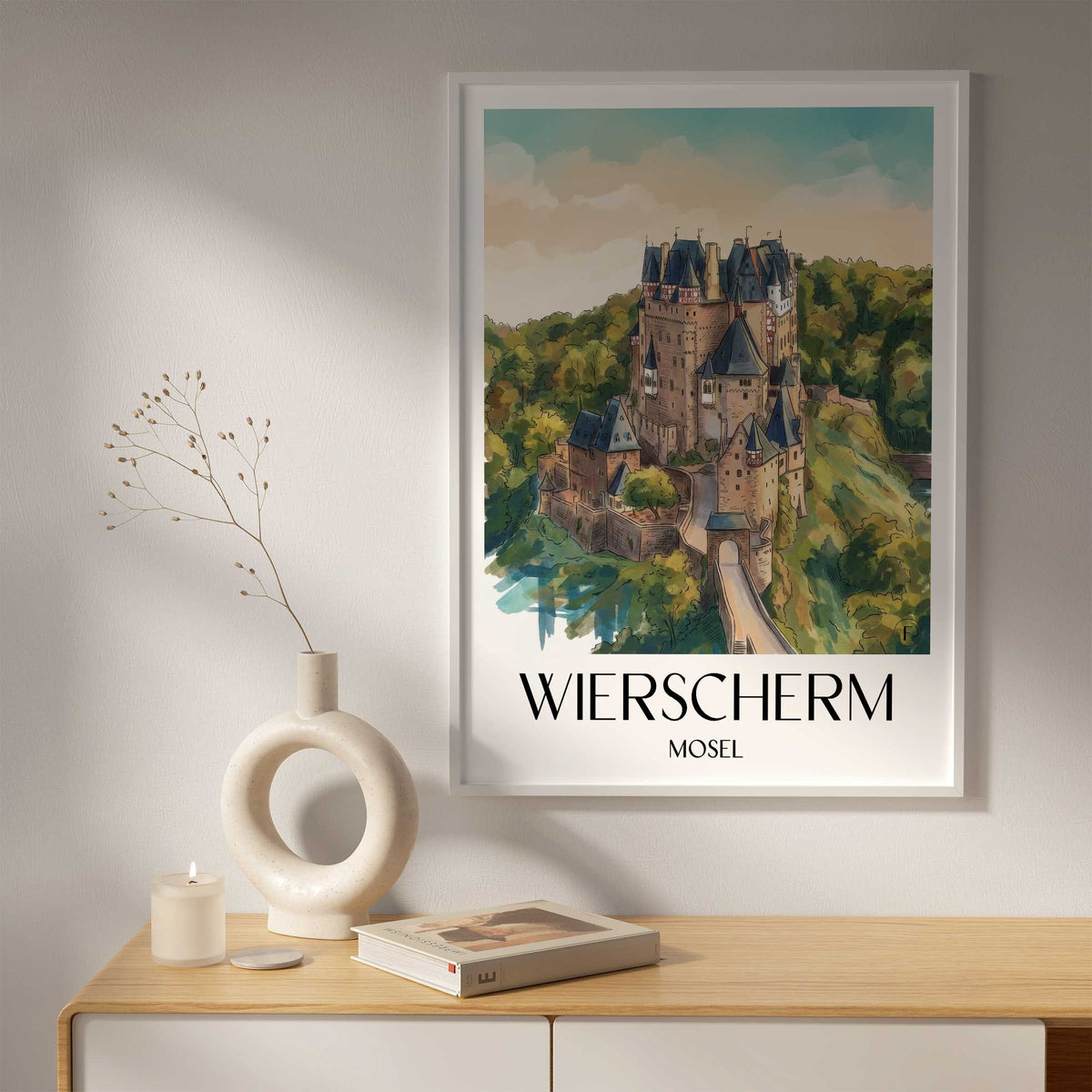 wierscherm-mosel-deutschland-poster-aquarell