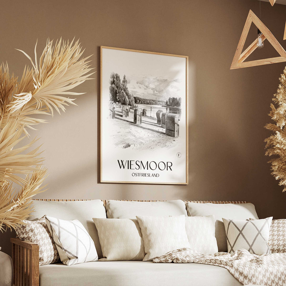 wiesmoor-ostfriesland-deutschland-poster-bleistift-zeichnung-drawing