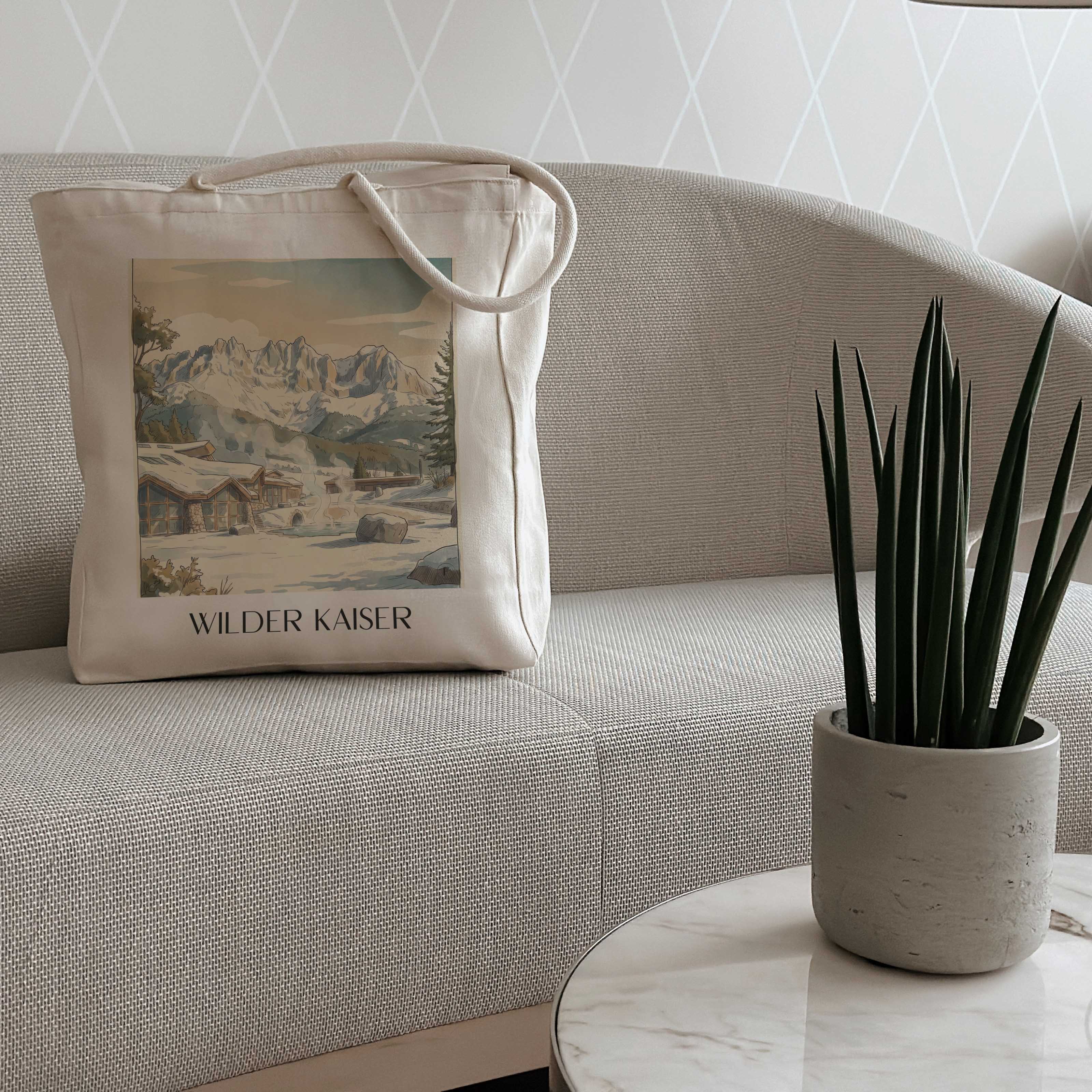 wilder-kaiser-tirol-österreich-einkaufstasche-aquarell