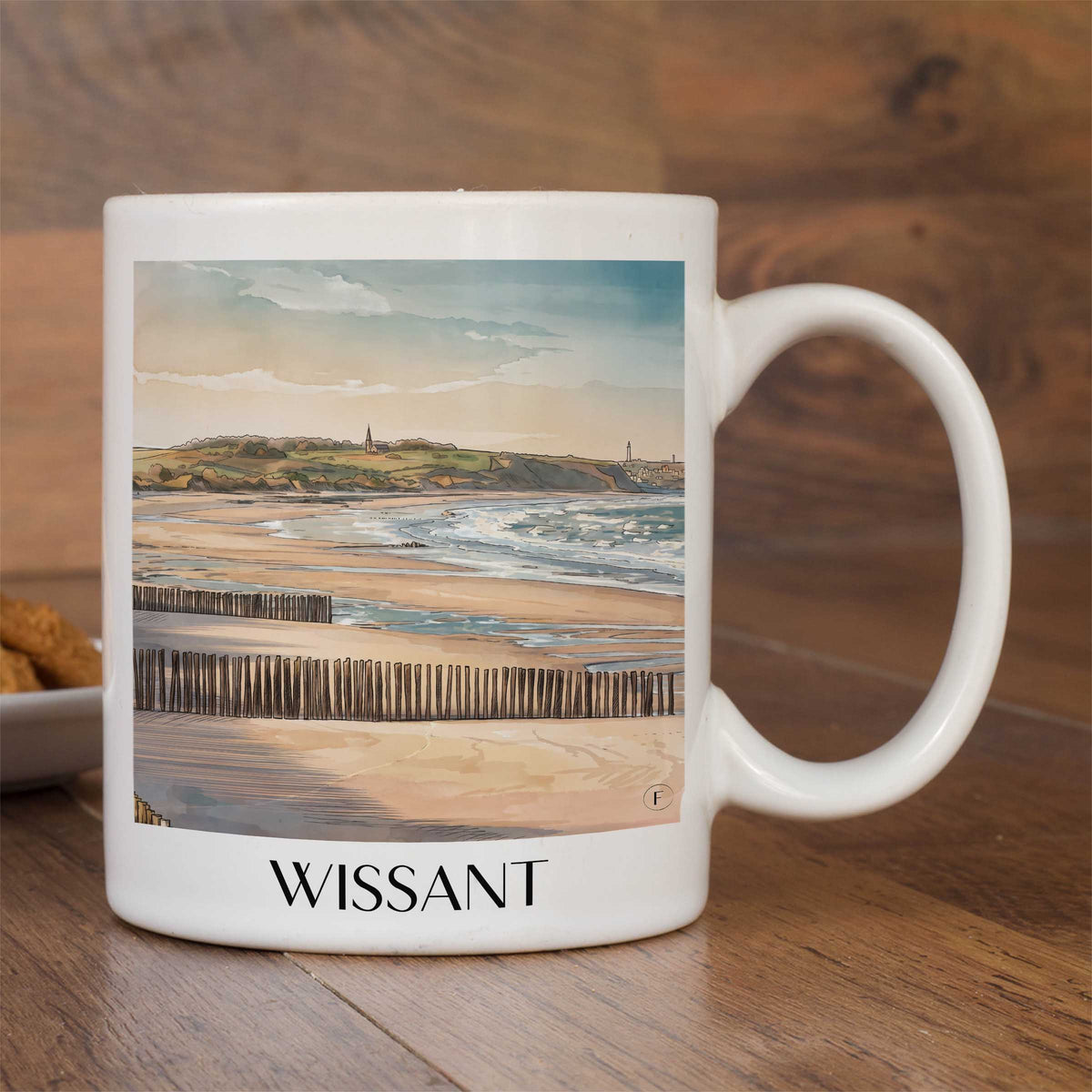 wissant-côte-d'opale-frankreich-kaffeebecher-aquarell