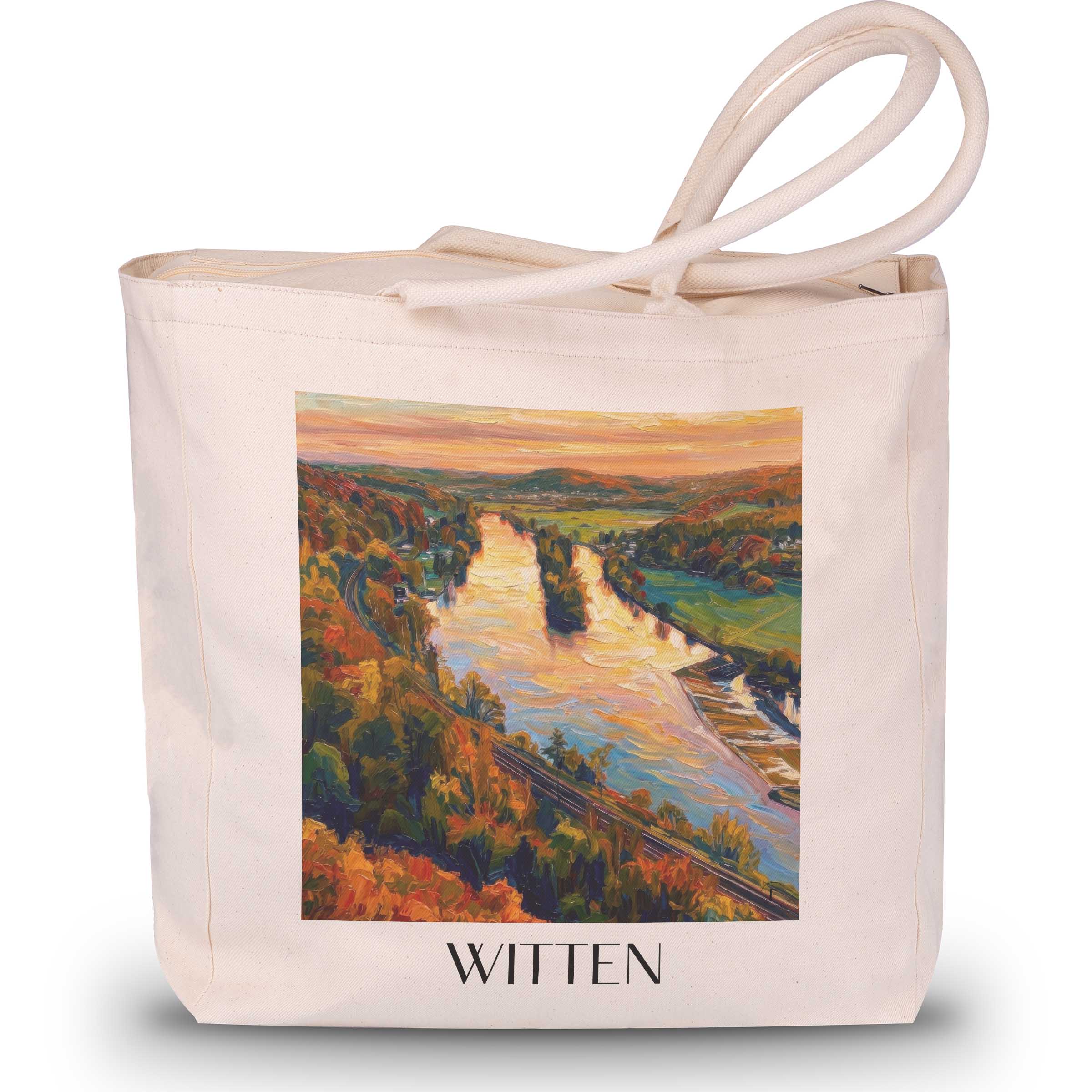 witten-ruhrgebiet-deutschland-einkaufstasche-oil-painting-oelgemaelde