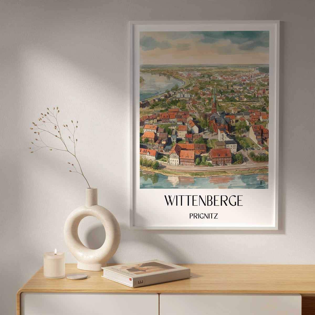 wittenberge-prignitz-deutschland-poster-aquarell