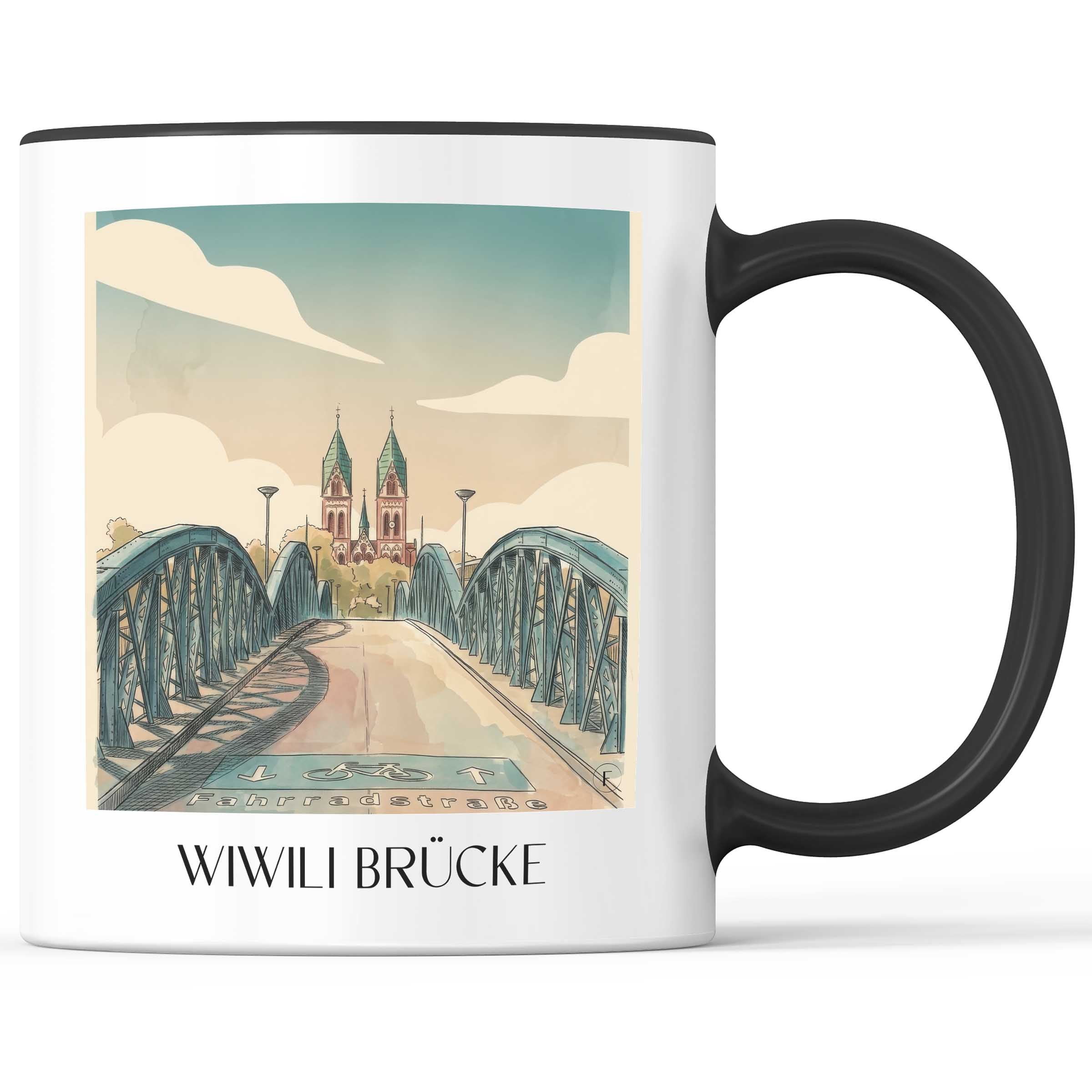 wiwili-brücke-freiburg-deutschland-kaffeebecher-aquarell
