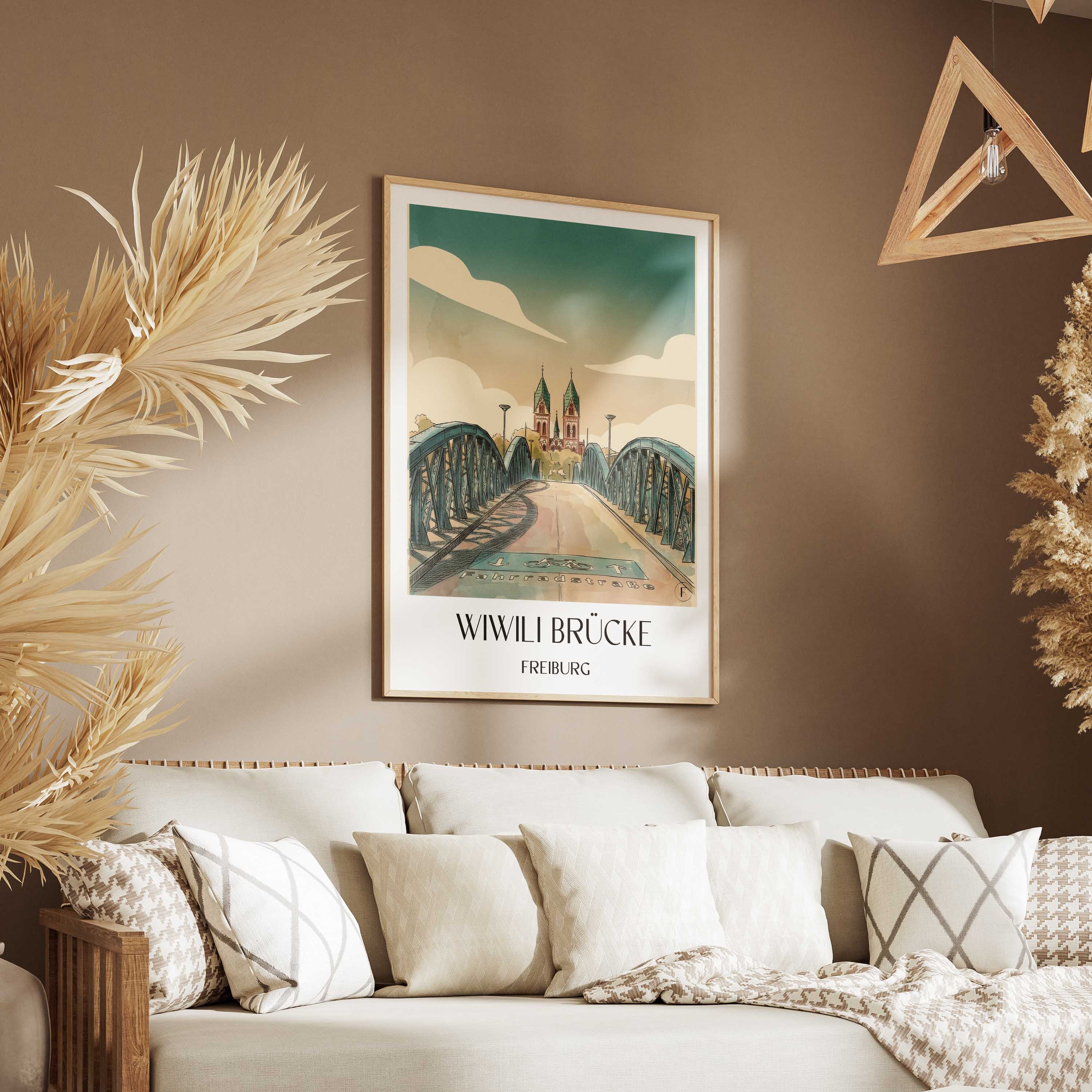 wiwili-brücke-freiburg-deutschland-poster-aquarell