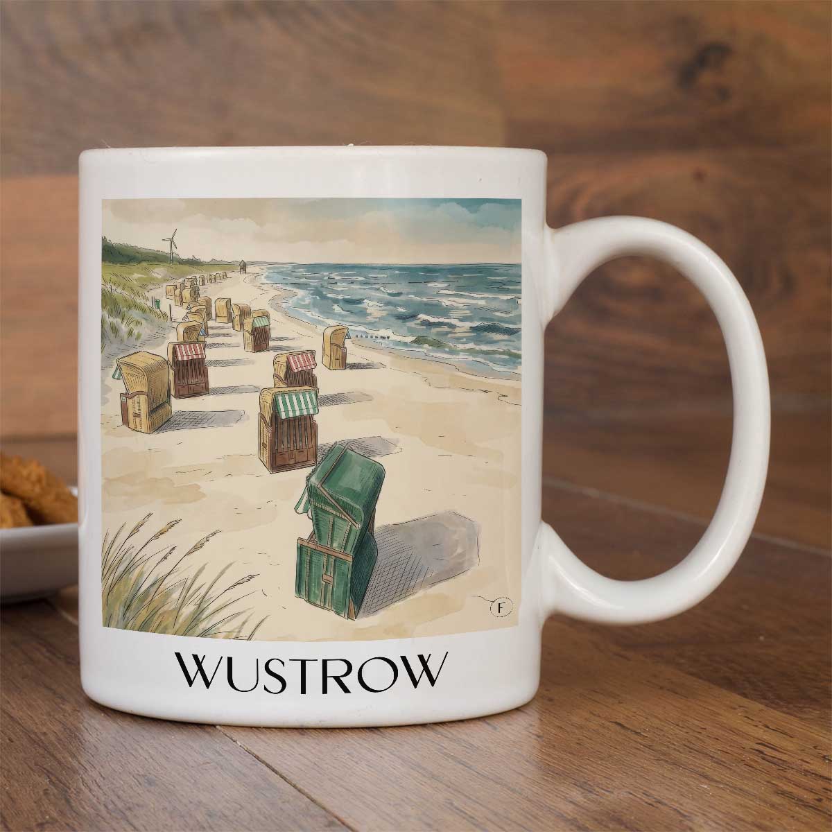 wustrow-mecklenburg-vorpommern-deutschland-kaffeebecher-aquarell