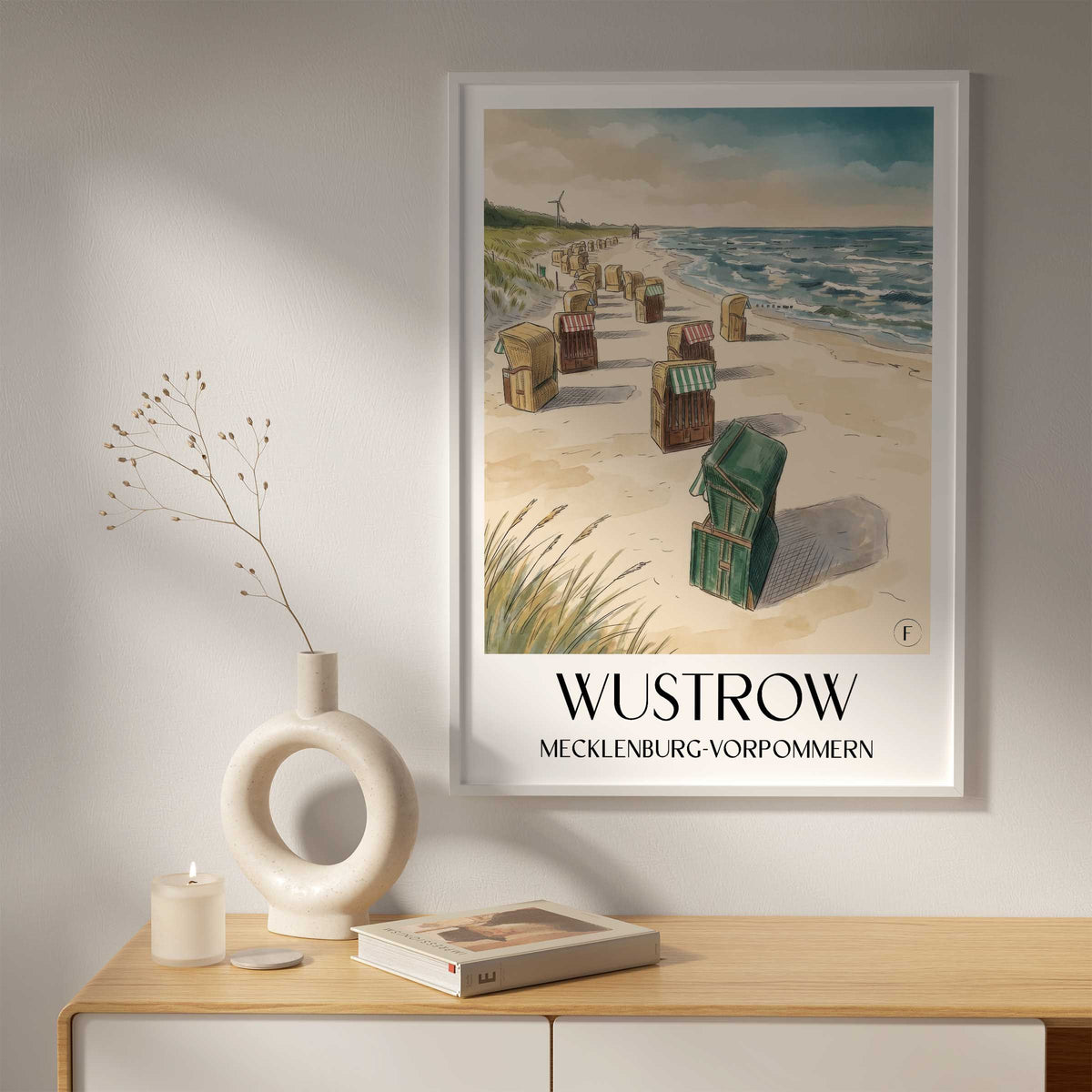 wustrow-mecklenburg-vorpommern-deutschland-poster-aquarell