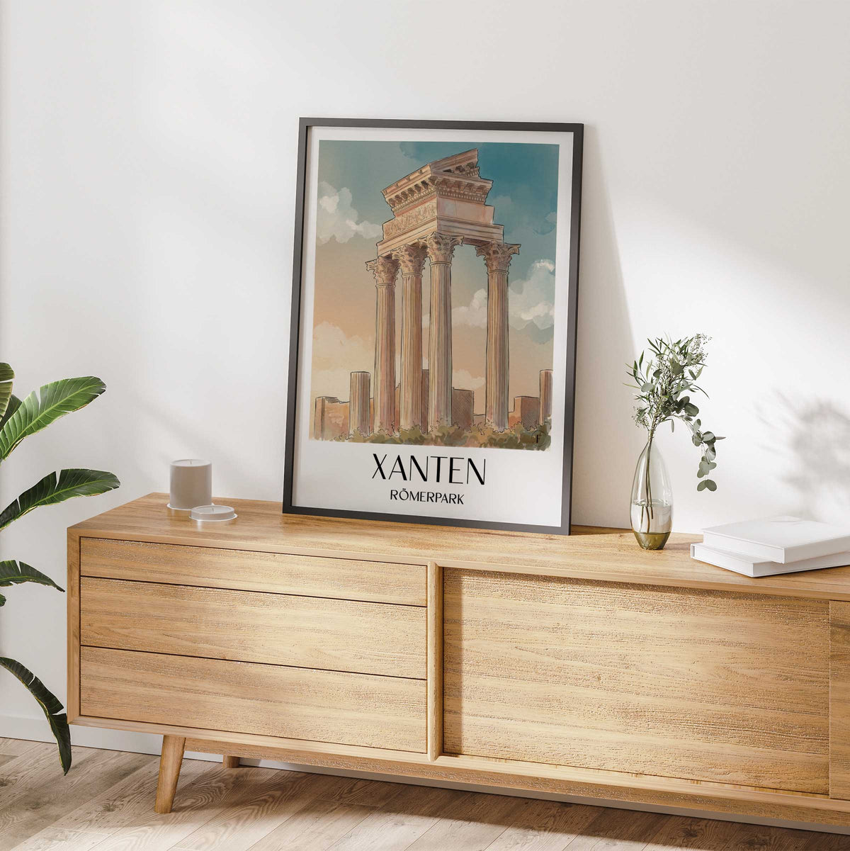 xanten-römerpark--deutschland-poster-aquarell