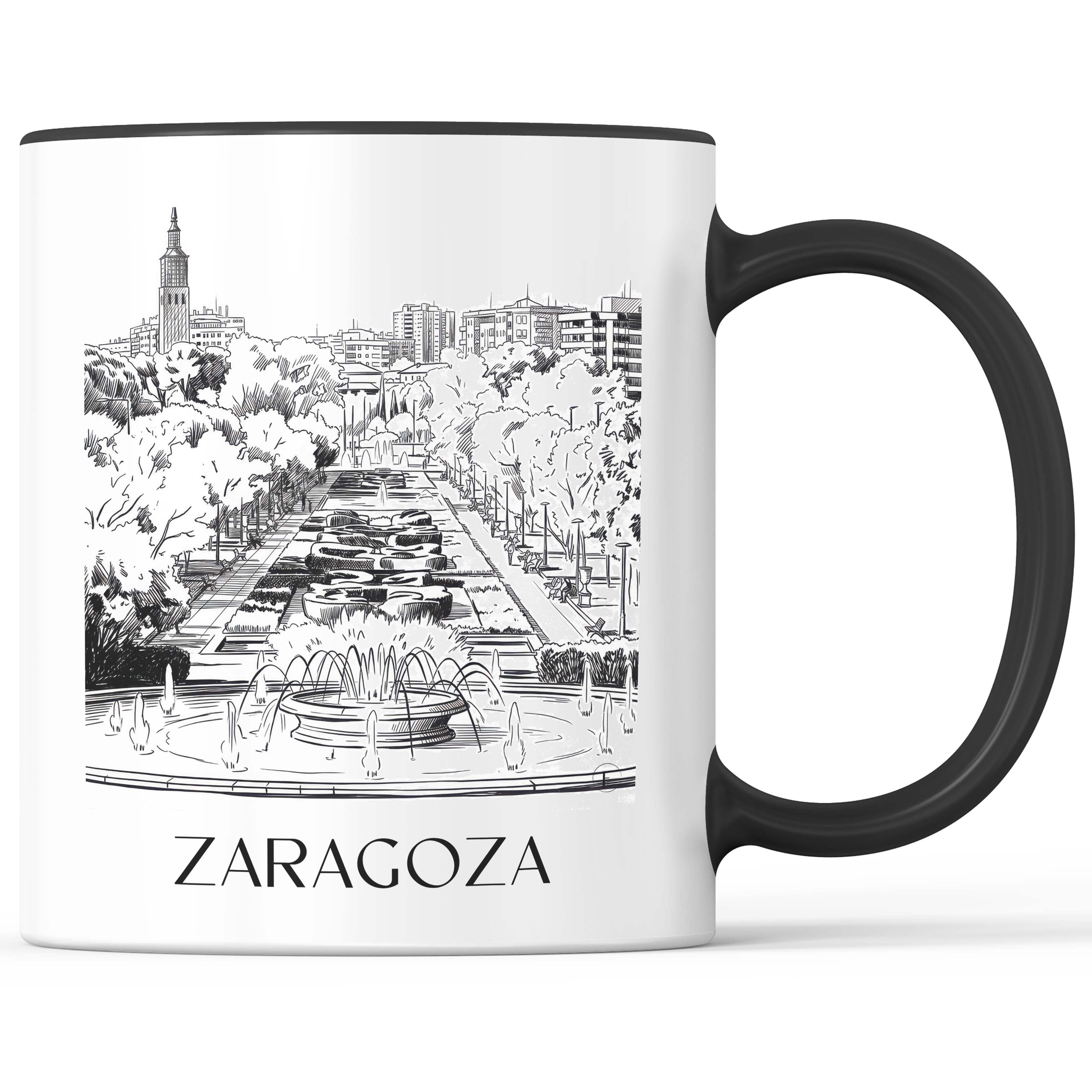 zaragoza-spanien-spanien-und-spanien-kaffeebecher-skizze