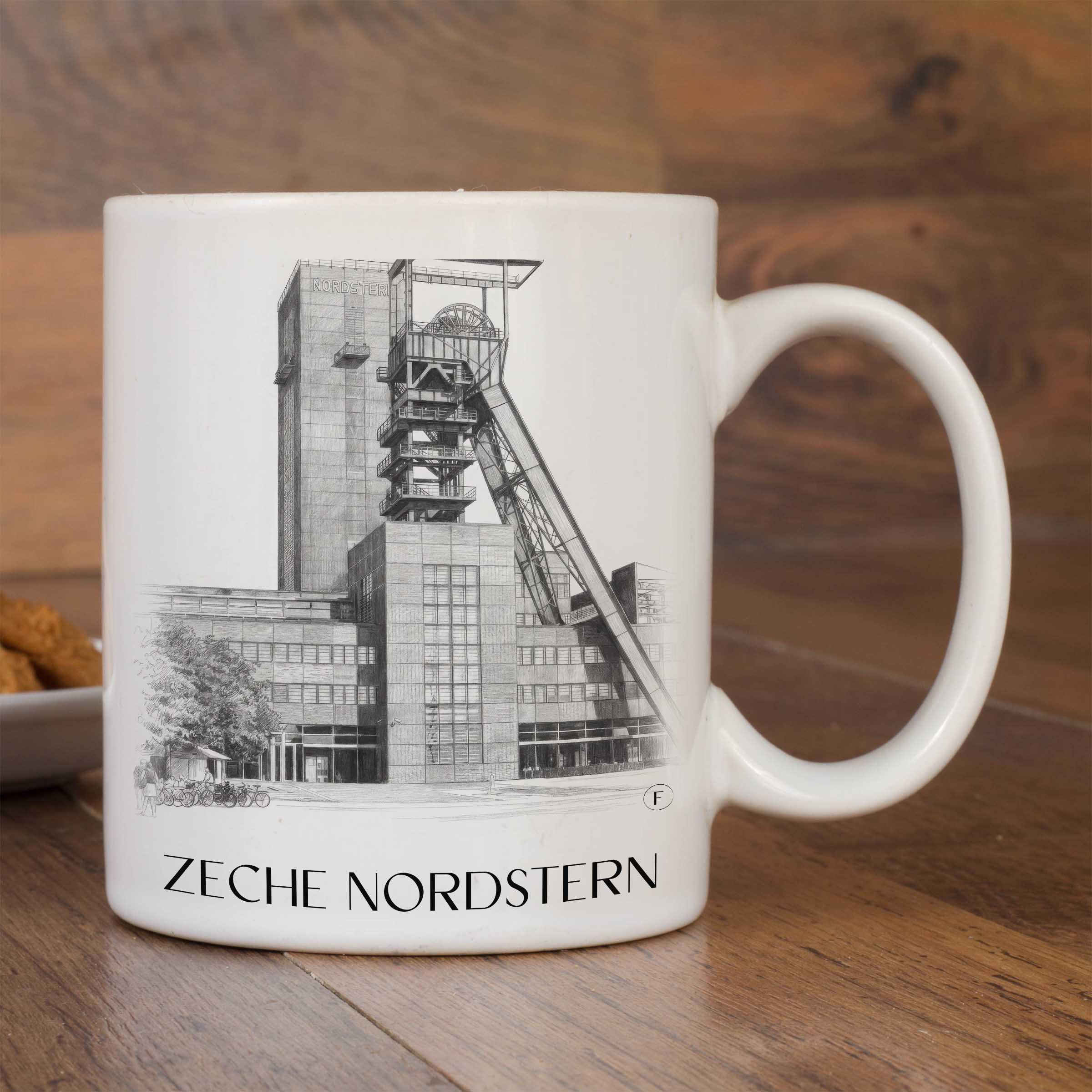 zeche-nordstern-gelsenkirchen-deutschland-kaffeebecher-bleistift-zeichnung-drawing