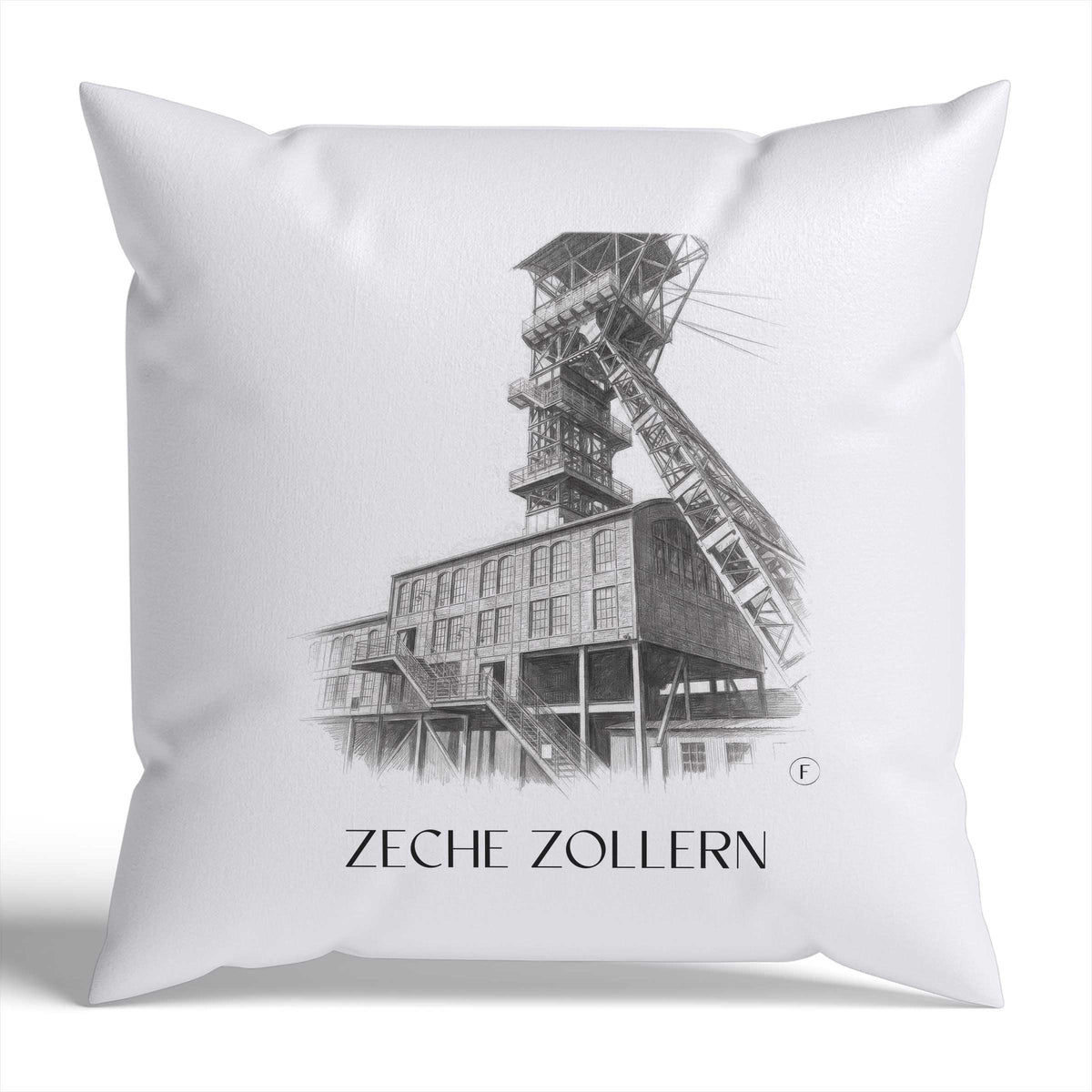 zeche-zollern-dortmund-deutschland-kissenbezug-bleistift-zeichnung-drawing