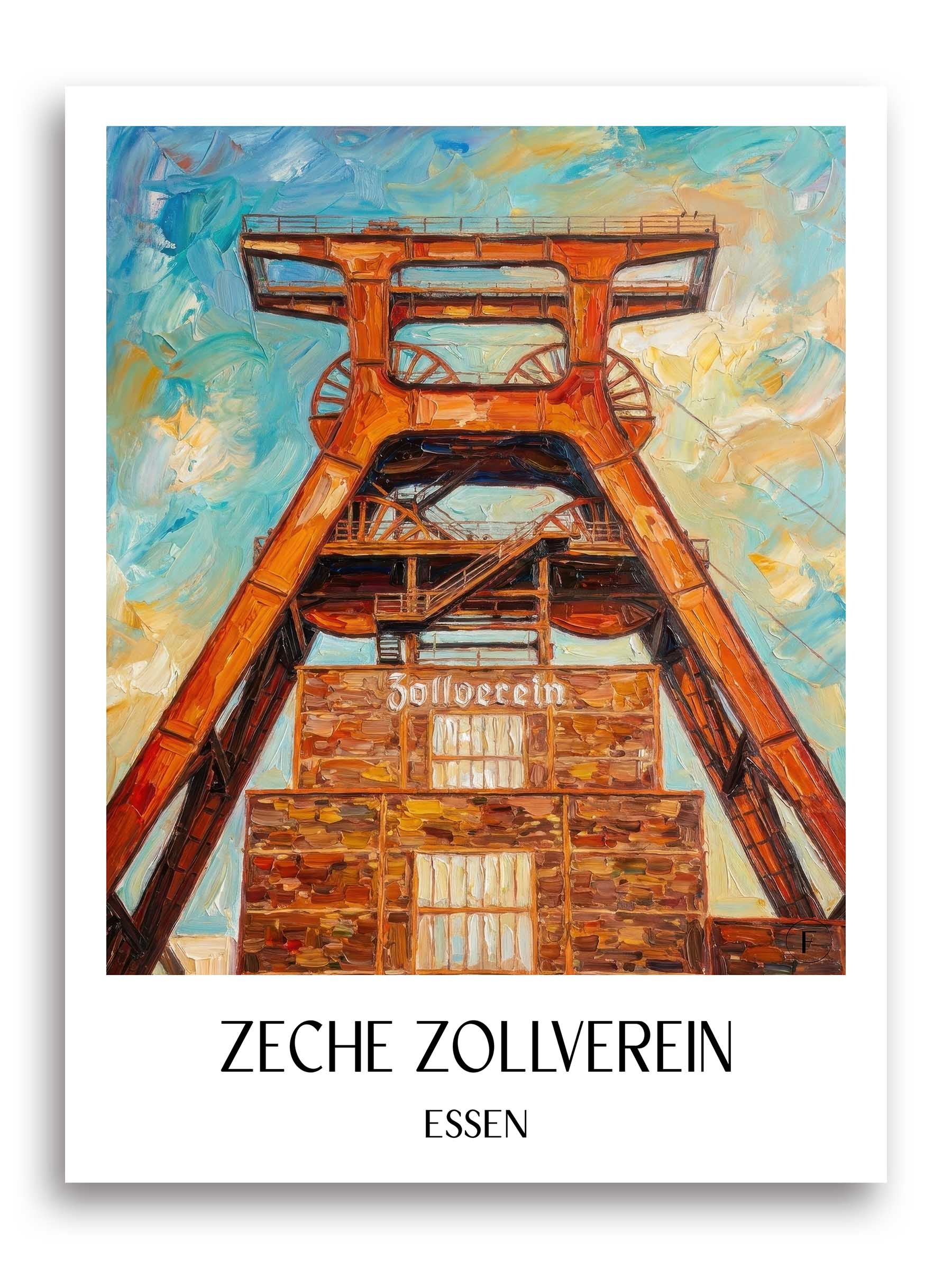 zeche-zollverein-essen-deutschland-poster-oil-painting-oelgemaelde