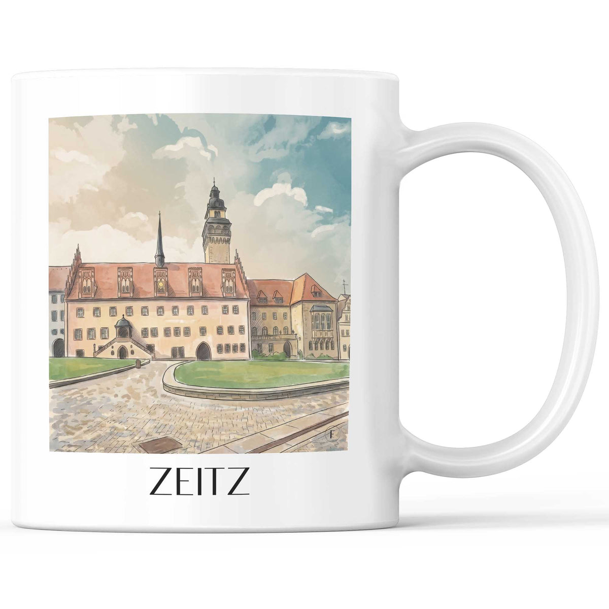 zeitz-burgenland-deutschland-kaffeebecher-aquarell