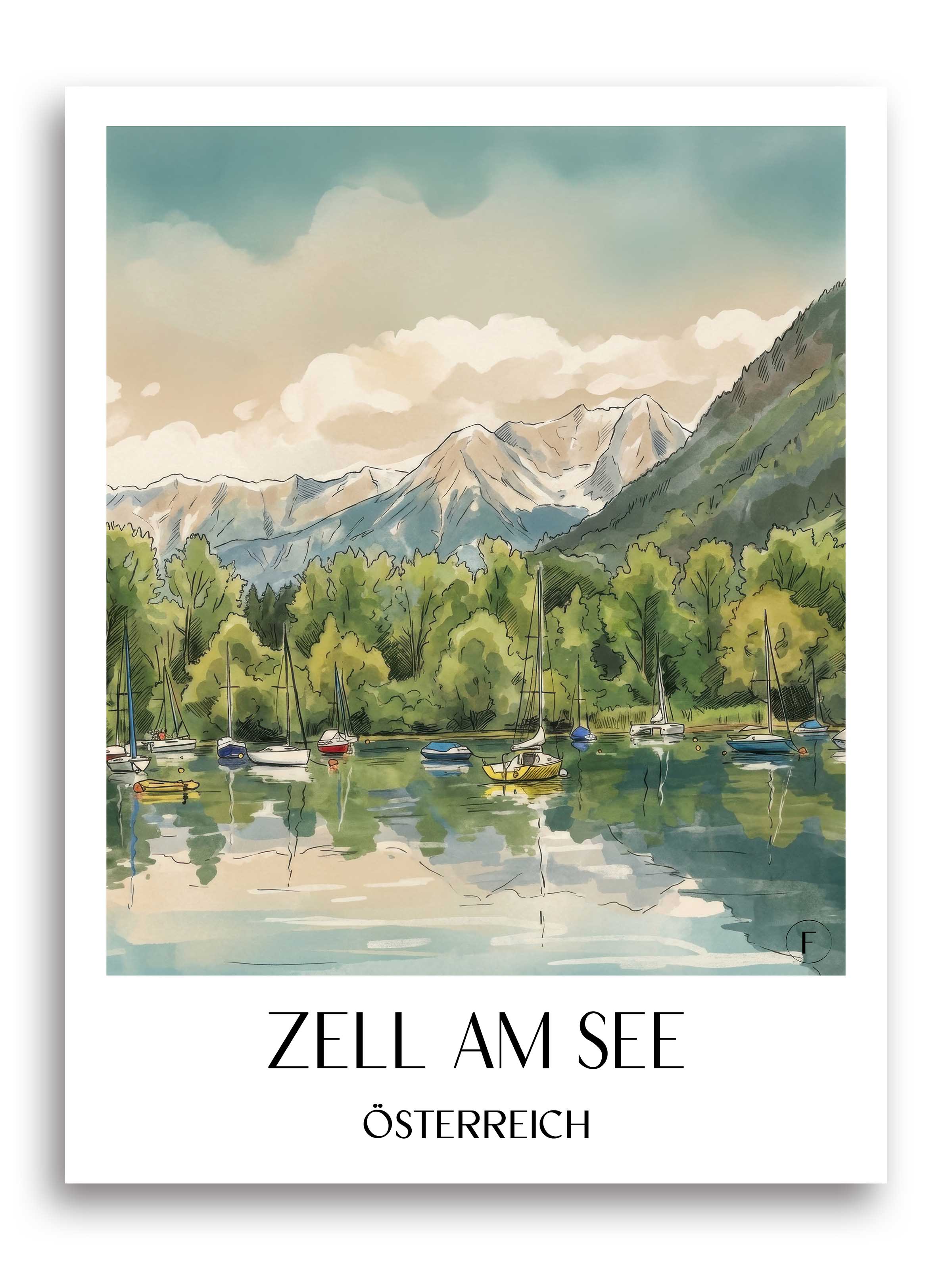 zell-am-see-österreich-österreich-poster-aquarell