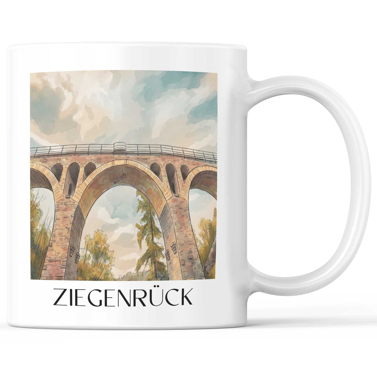 ziegenrück-saaletal-deutschland-kaffeebecher-aquarell
