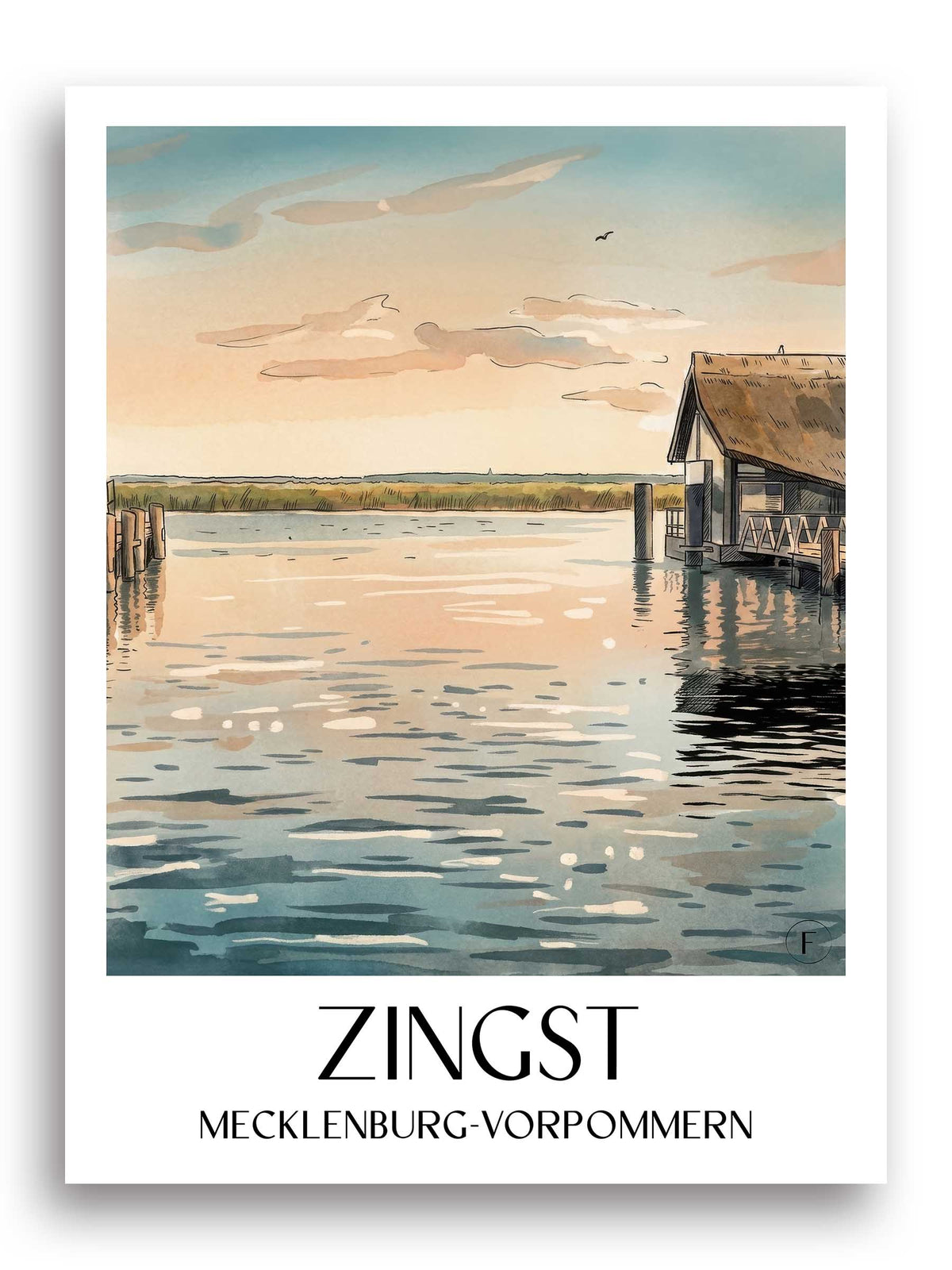 zingst-mecklenburg-vorpommern-deutschland-poster-aquarell