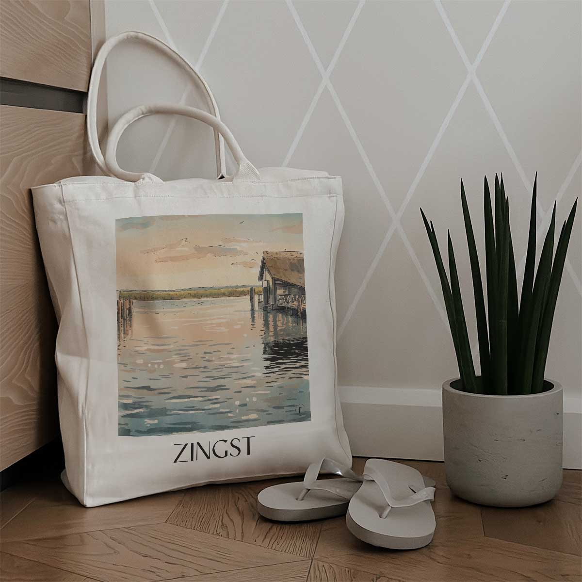 zingst-mecklenburg-vorpommern-deutschland-einkaufstasche-aquarell