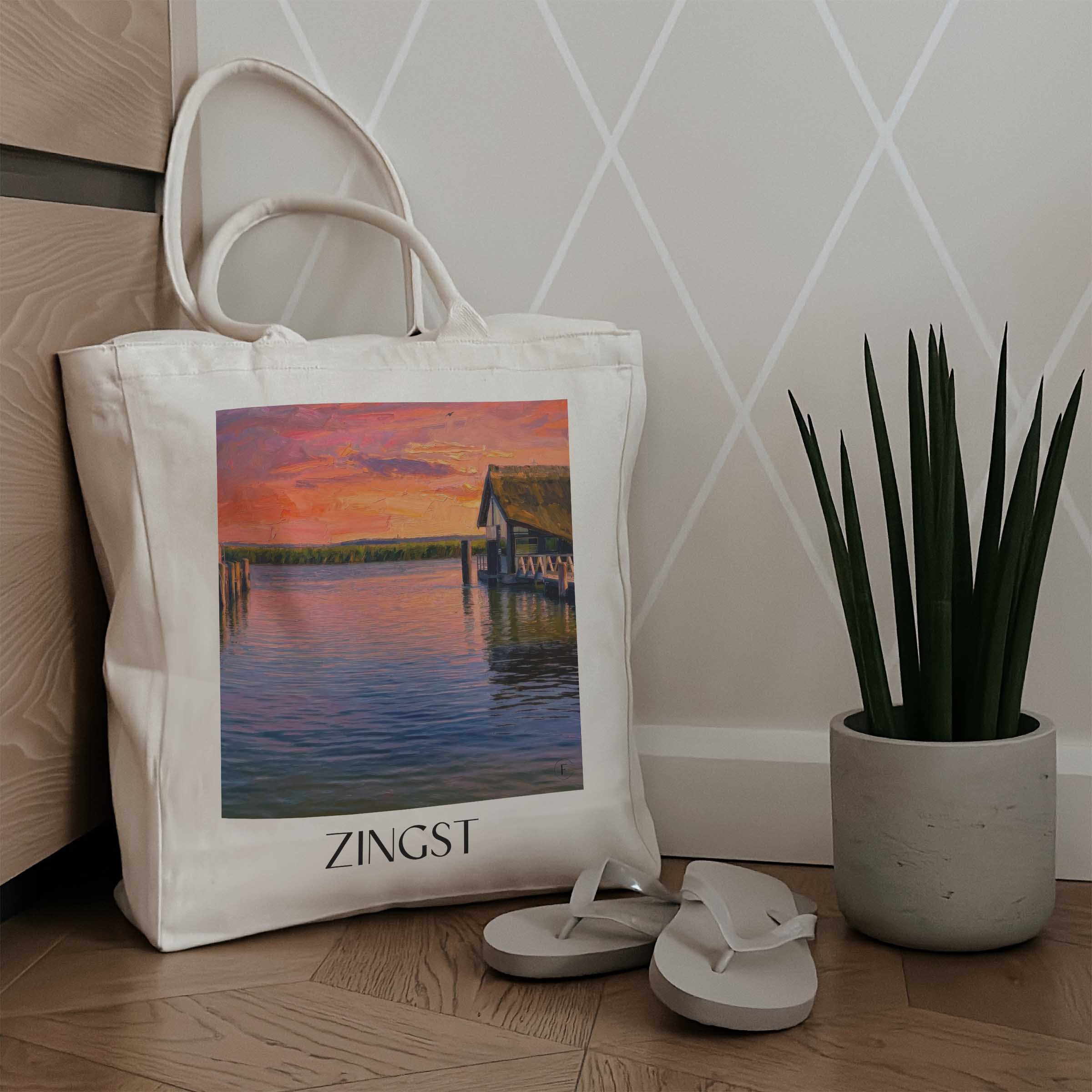 zingst-mecklenburg-vorpommern-deutschland-einkaufstasche-oil-painting-oelgemaelde