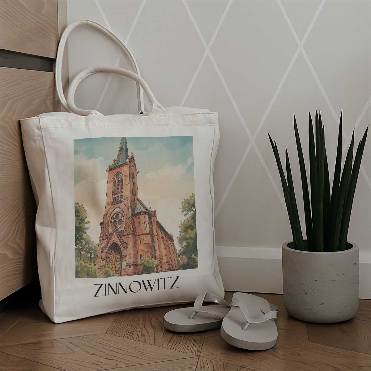 zinnowitz-mecklenburg-vorpommern-deutschland-einkaufstasche-aquarell