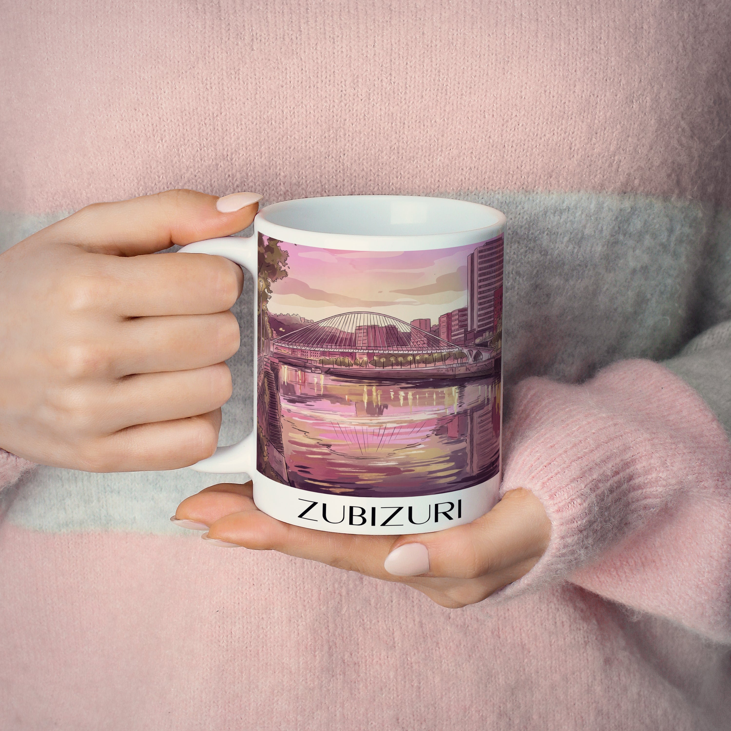 zubizuri-bilbao-spanien-kaffeebecher-aquarell-pink-rosa