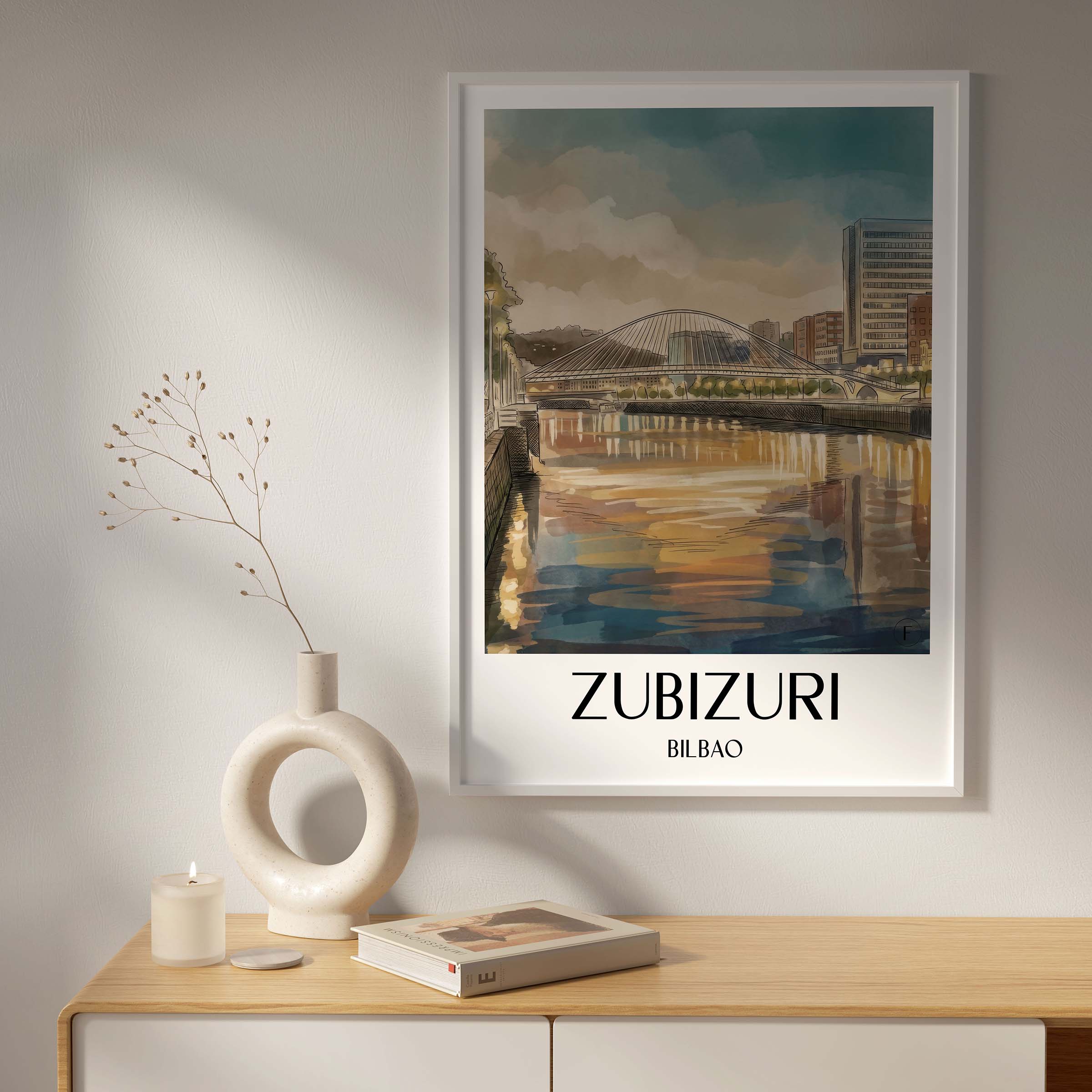 zubizuri-bilbao-spanien-poster-aquarell