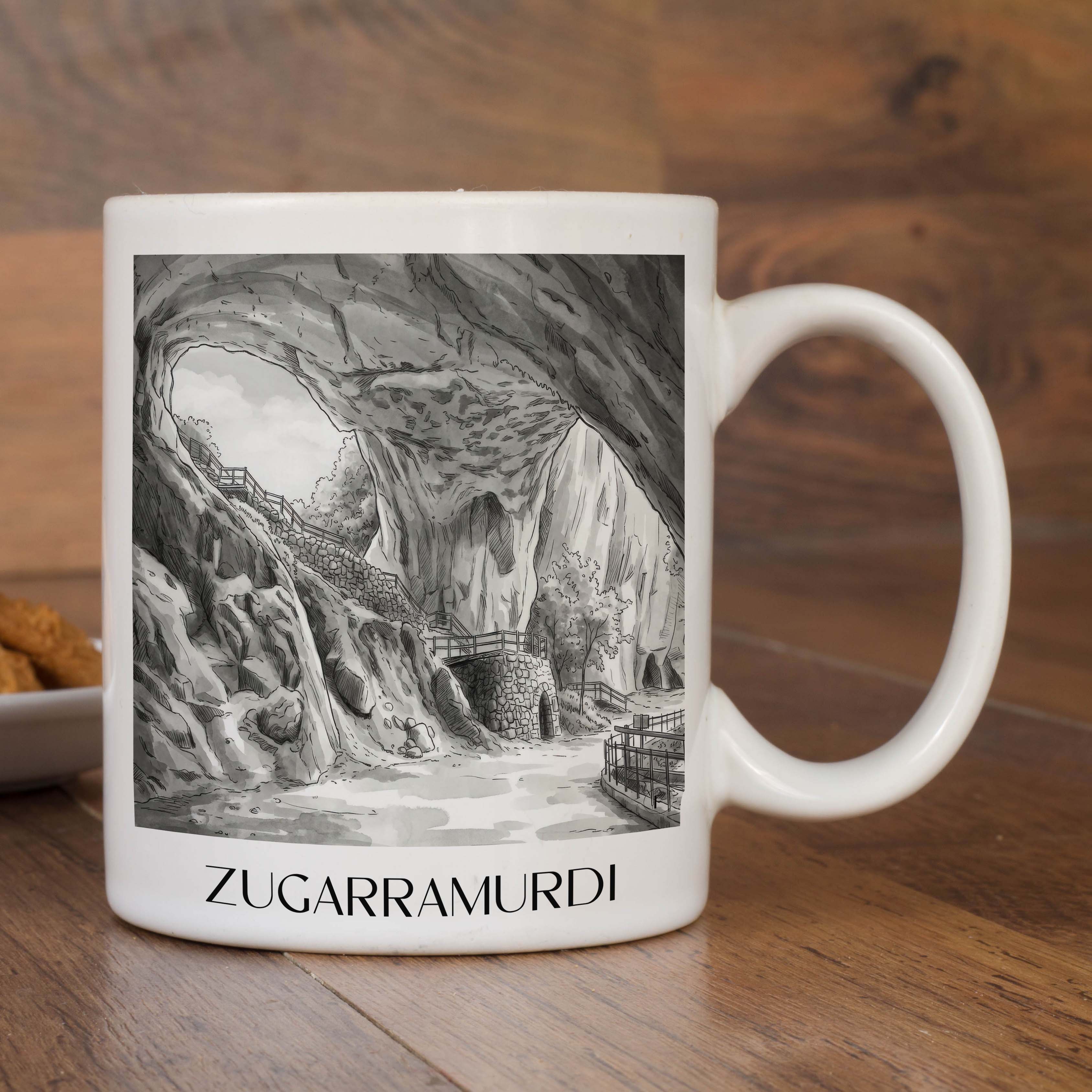 zugarramurdi-spanien-spanien-kaffeebecher-aquarell-schwarz-weiss