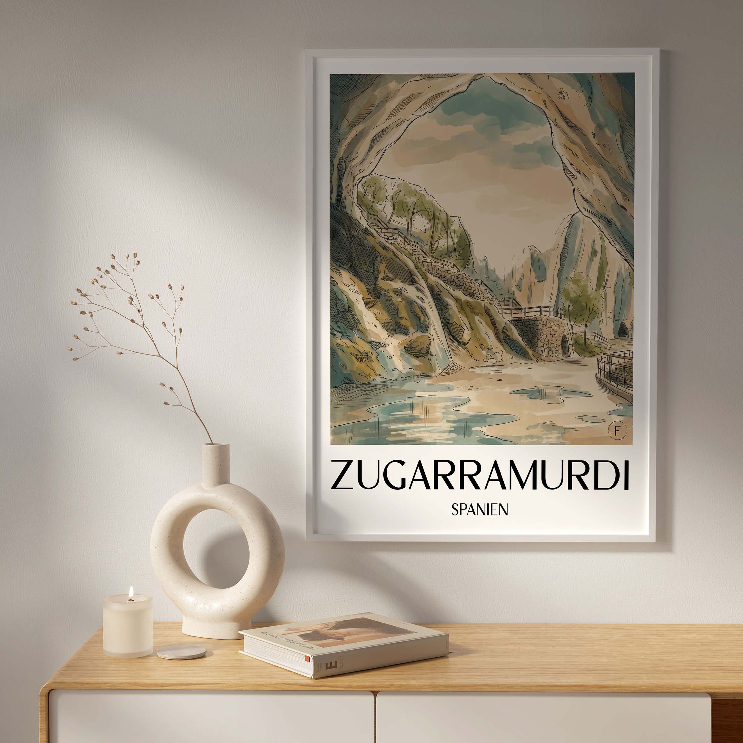 zugarramurdi-spanien-spanien-poster-aquarell