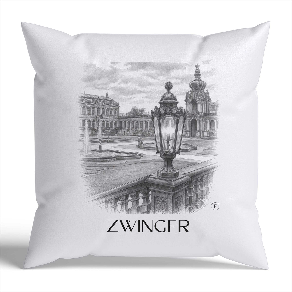 zwinger-dresden-deutschland-kissenbezug-bleistift-zeichnung-drawing