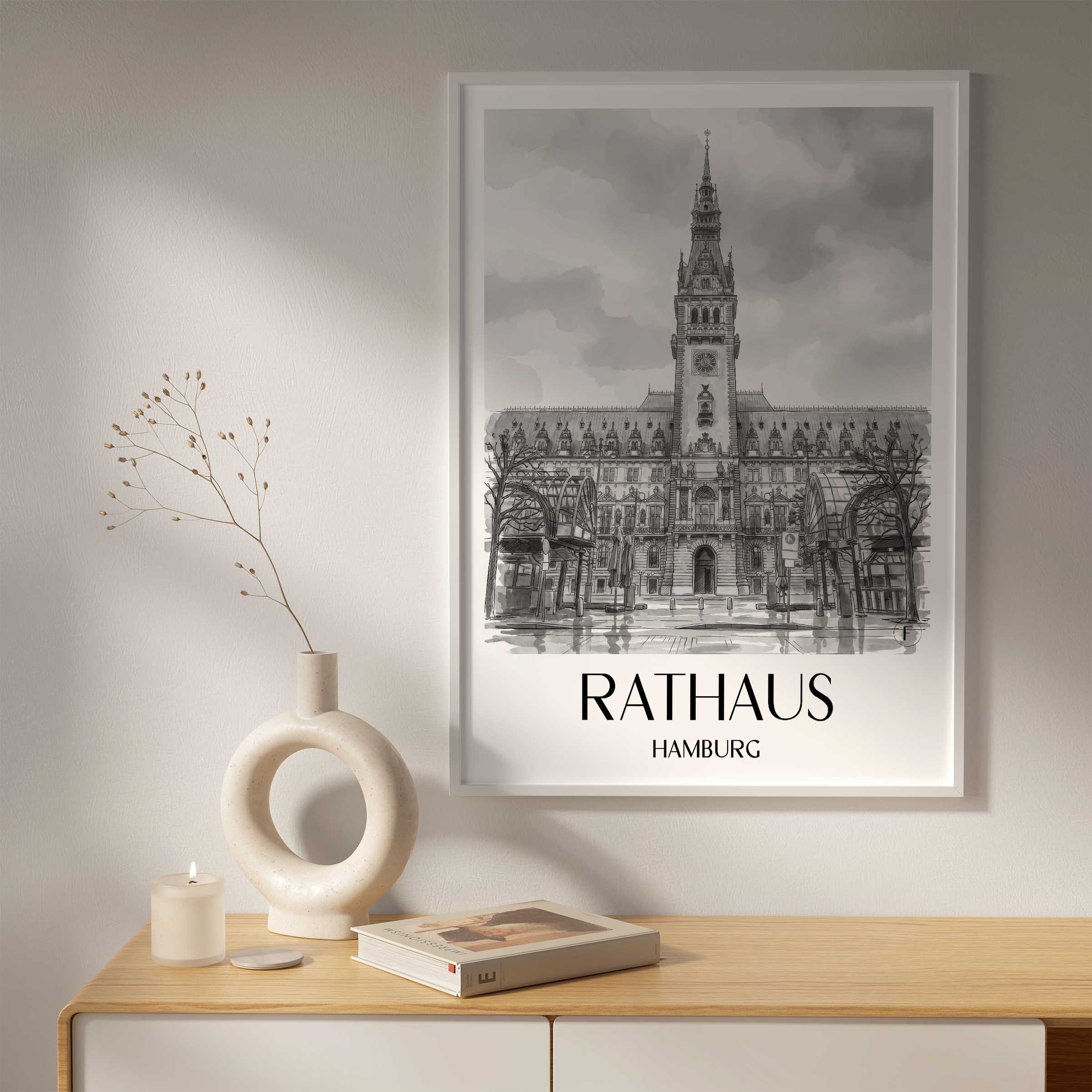 rathaus-hamburg-deutschland-poster-aquarell-schwarz-weiss