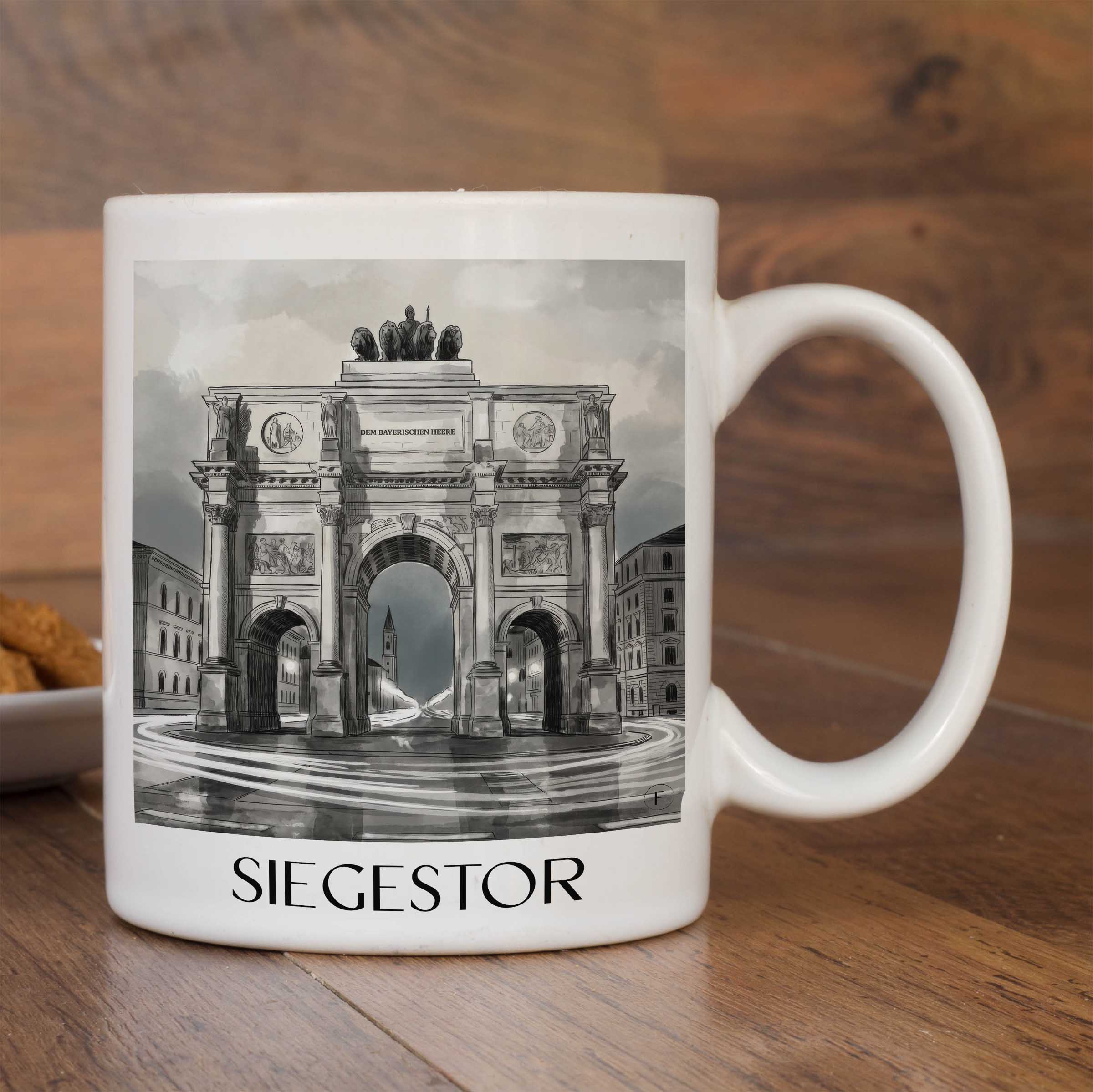 siegestor-münchen-deutschland-kaffeebecher-aquarell-schwarz-weiss