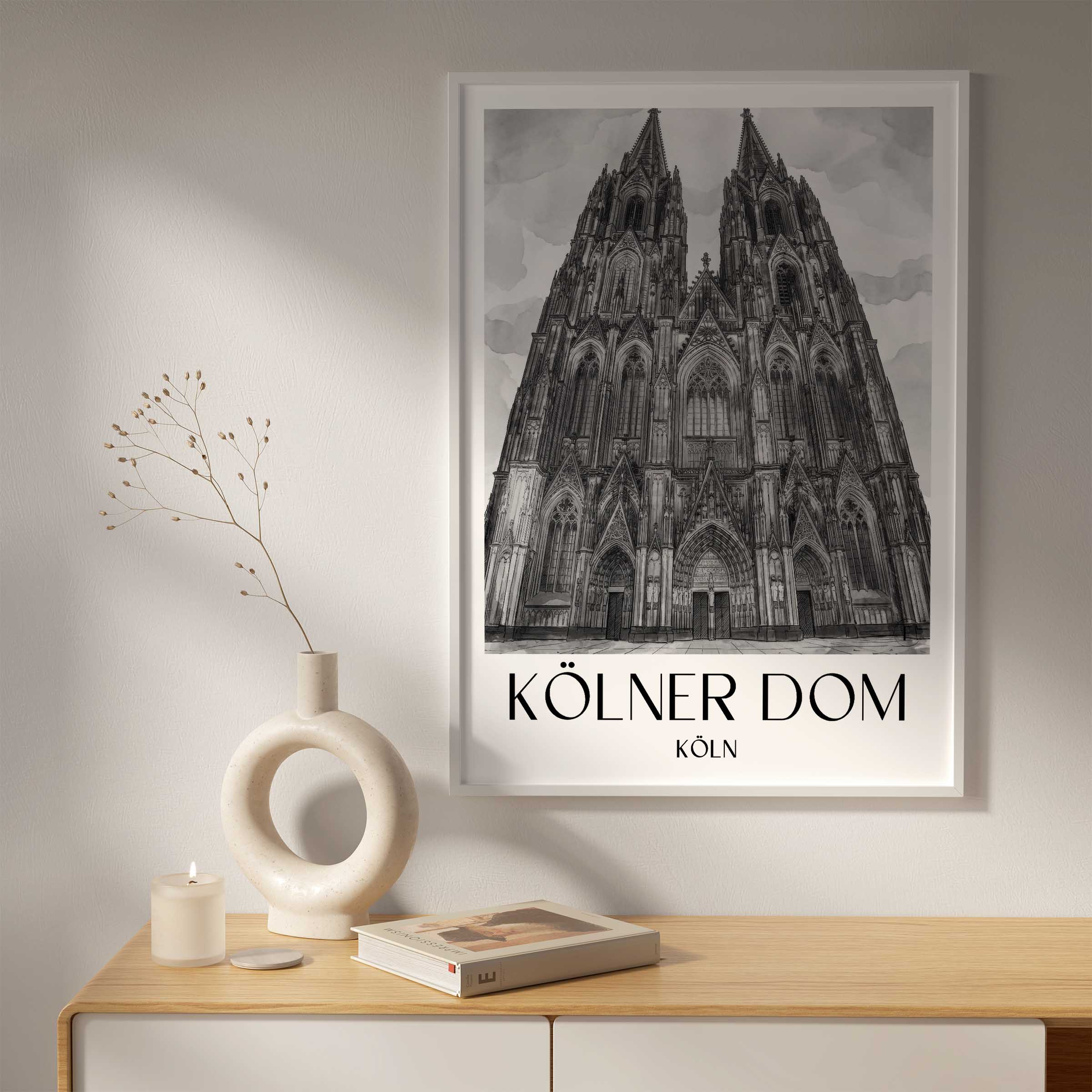 kölner-dom-köln-deutschland-poster-aquarell-schwarz-weiss