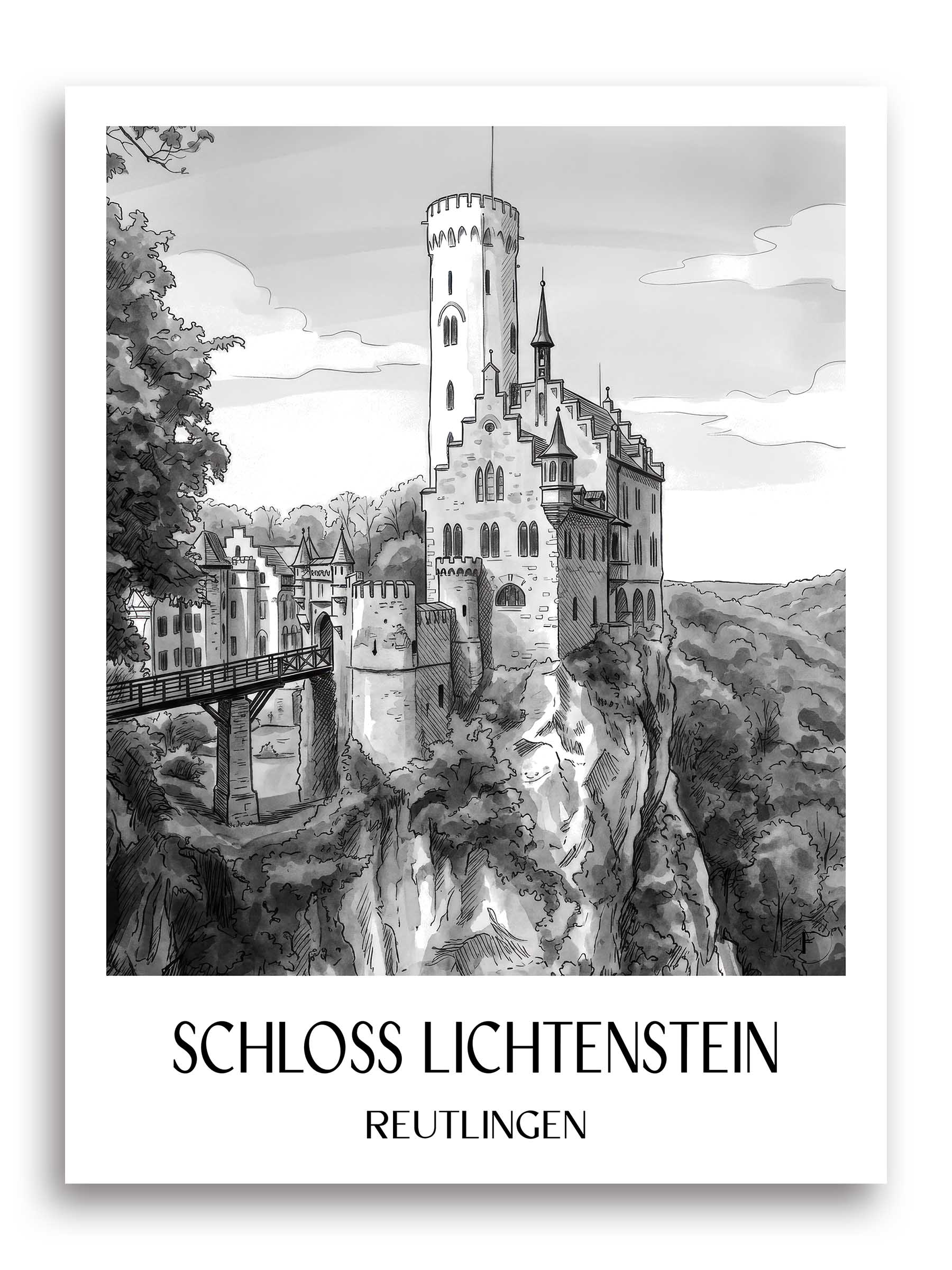 schloss-lichtenstein-reutlingen-deutschland-poster-aquarell-schwarz-weiss