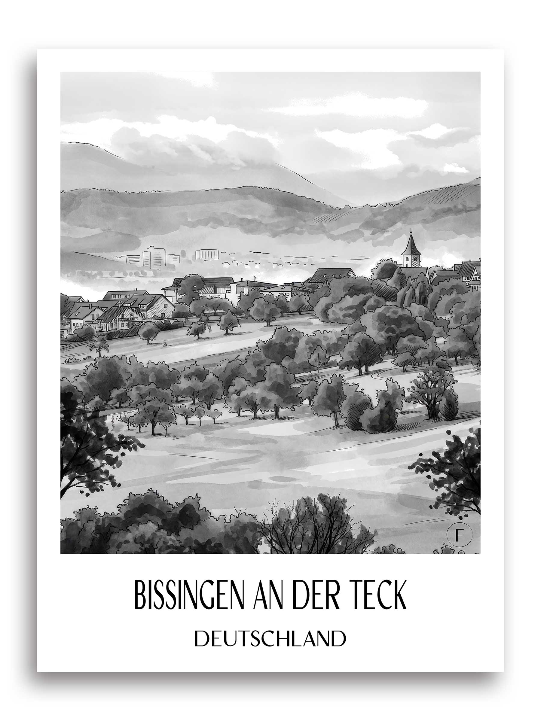 bissingen-an-der-teck-deutschland-poster-aquarell-schwarz-weiss