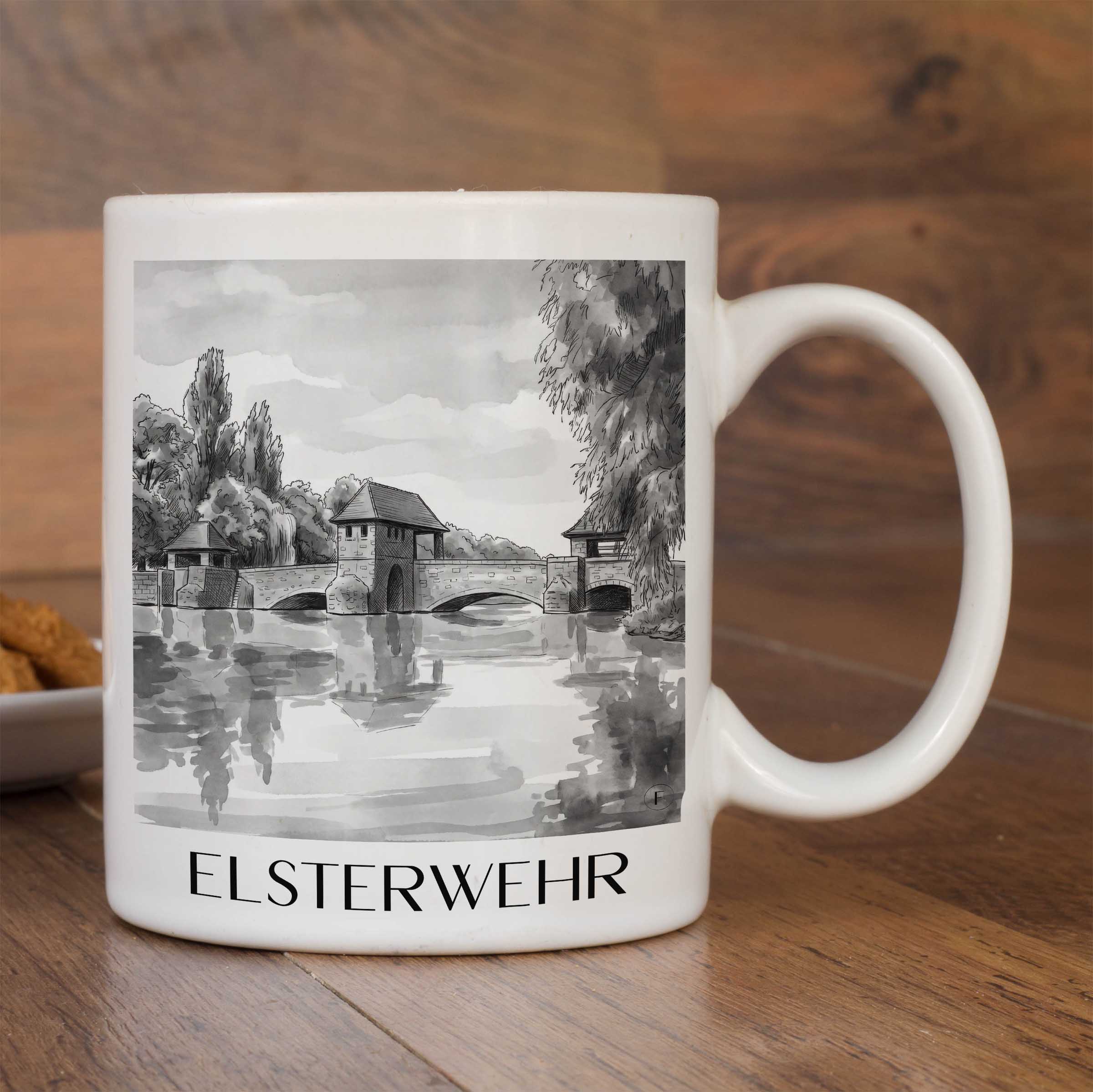 elsterwehr-leipzig-deutschland-kaffeebecher-aquarell-schwarz-weiss