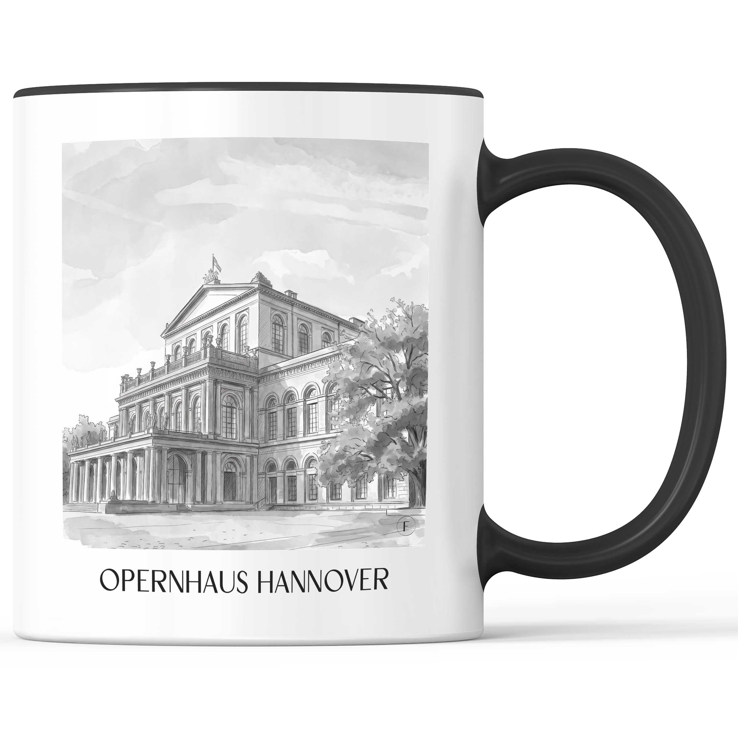 opernhaus-hannover-deutschland-kaffeebecher-aquarell-schwarz-weiss
