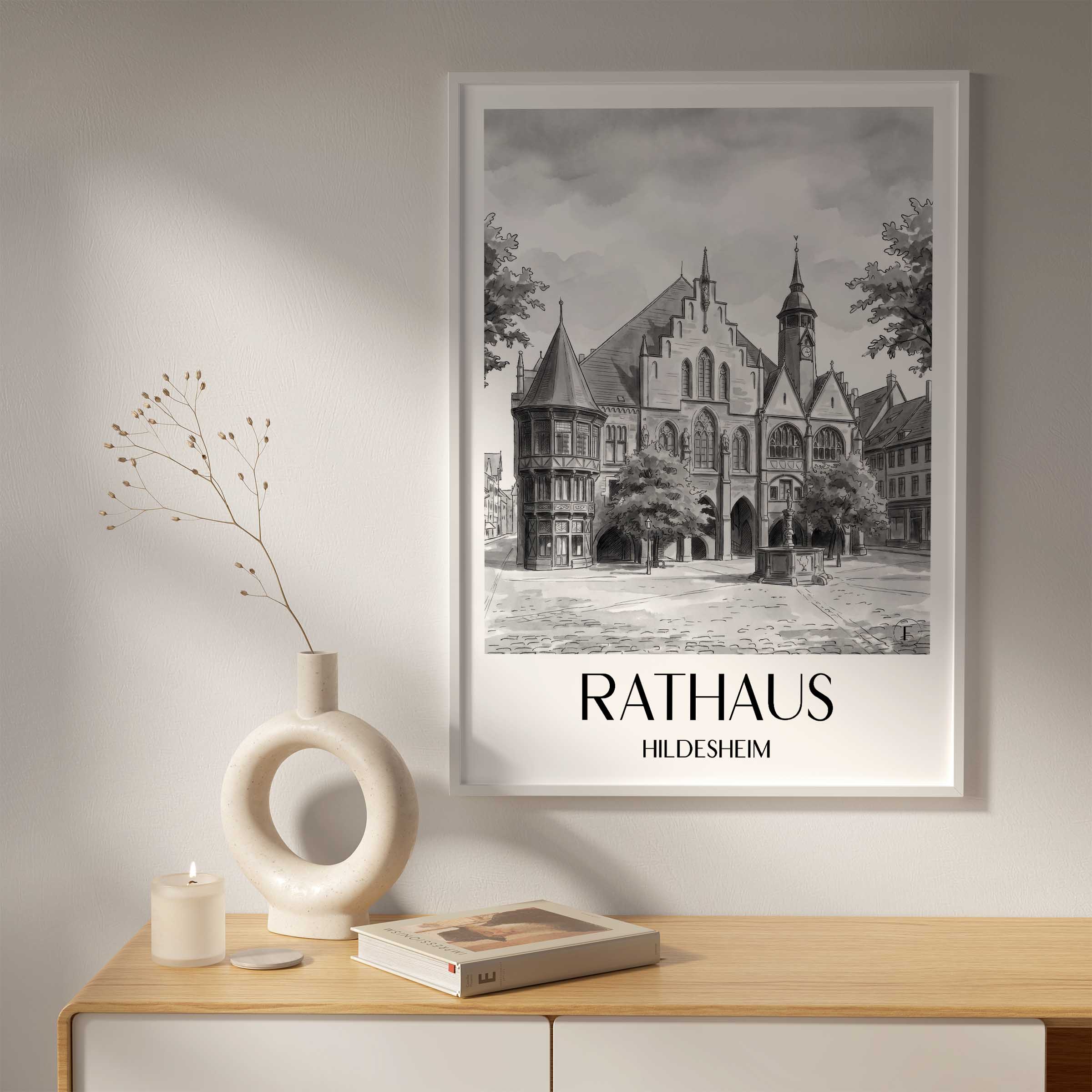 rathaus--hildesheim-deutschland-poster-aquarell-schwarz-weiss