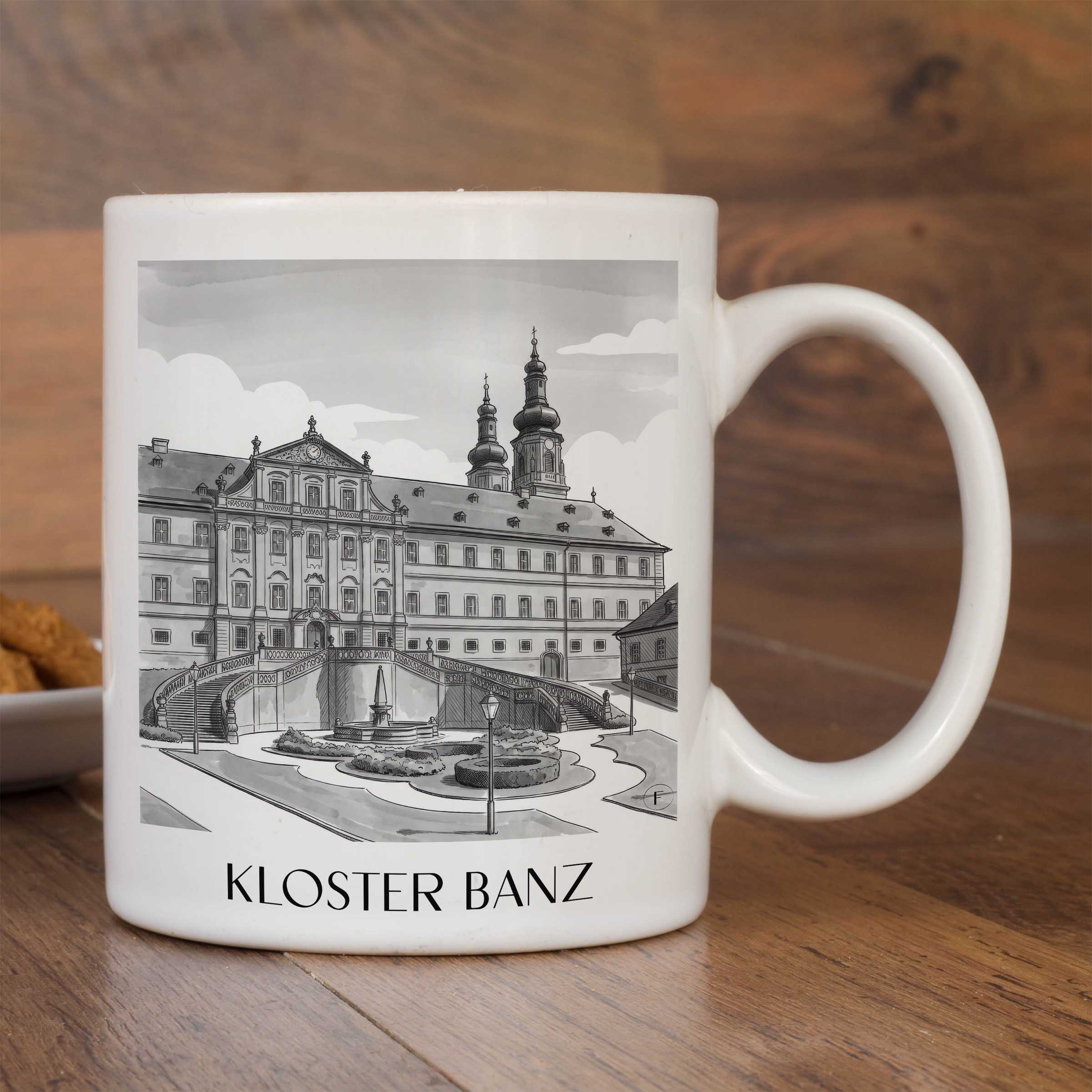 kloster-banz-deutschland-kaffeebecher-aquarell-schwarz-weiss