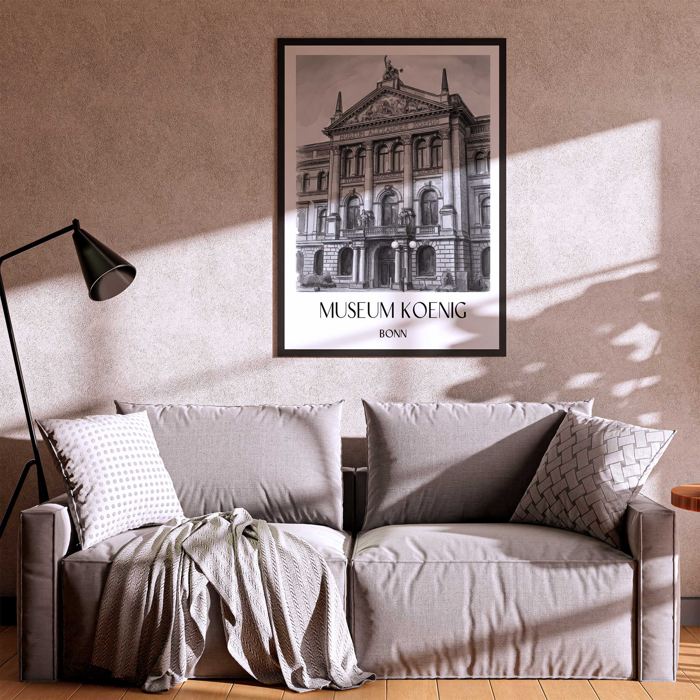 museum-koenig-bonn-deutschland-poster-aquarell-schwarz-weiss