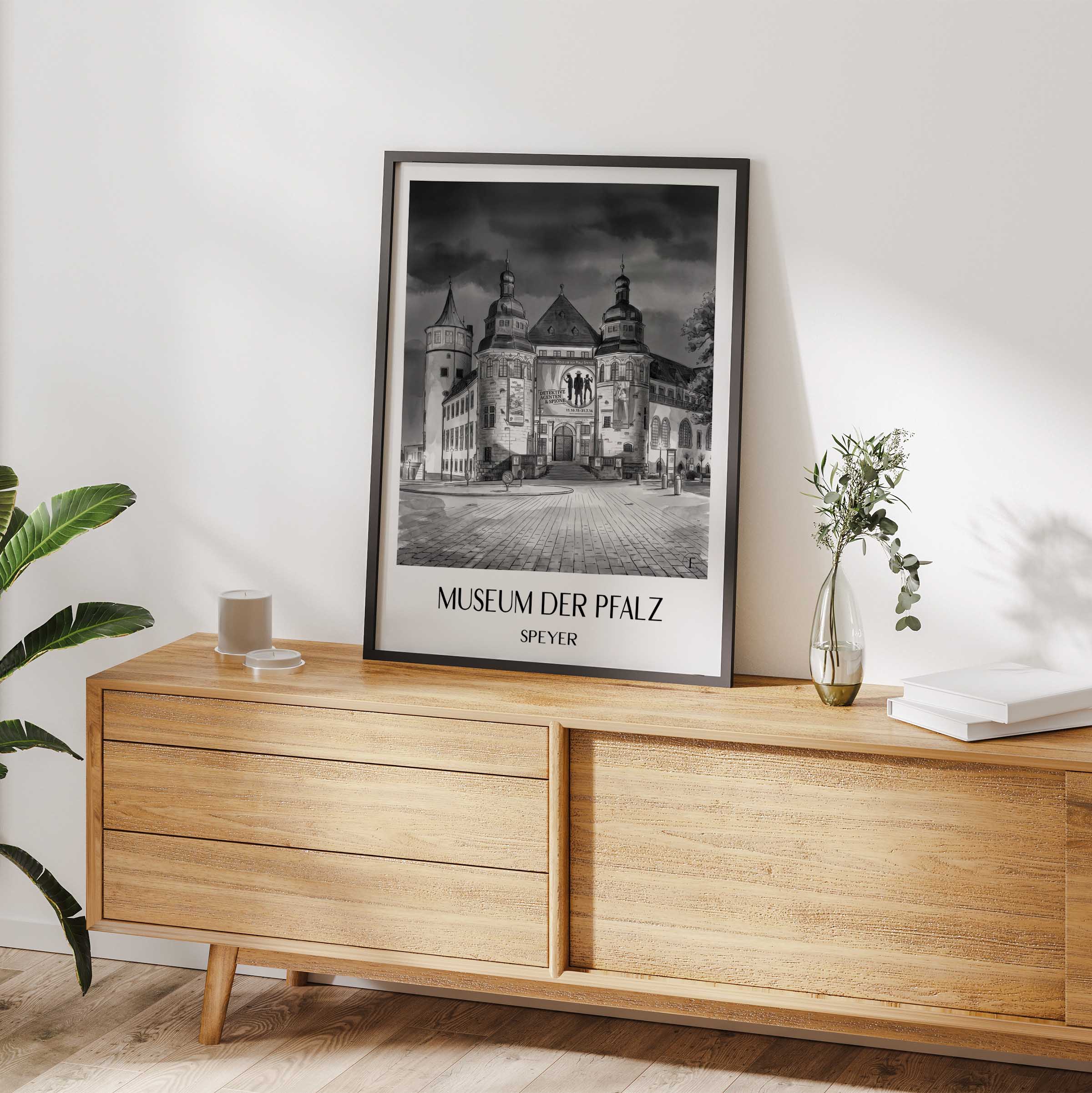 museum-der-pfalz-speyer-deutschland-poster-aquarell-schwarz-weiss