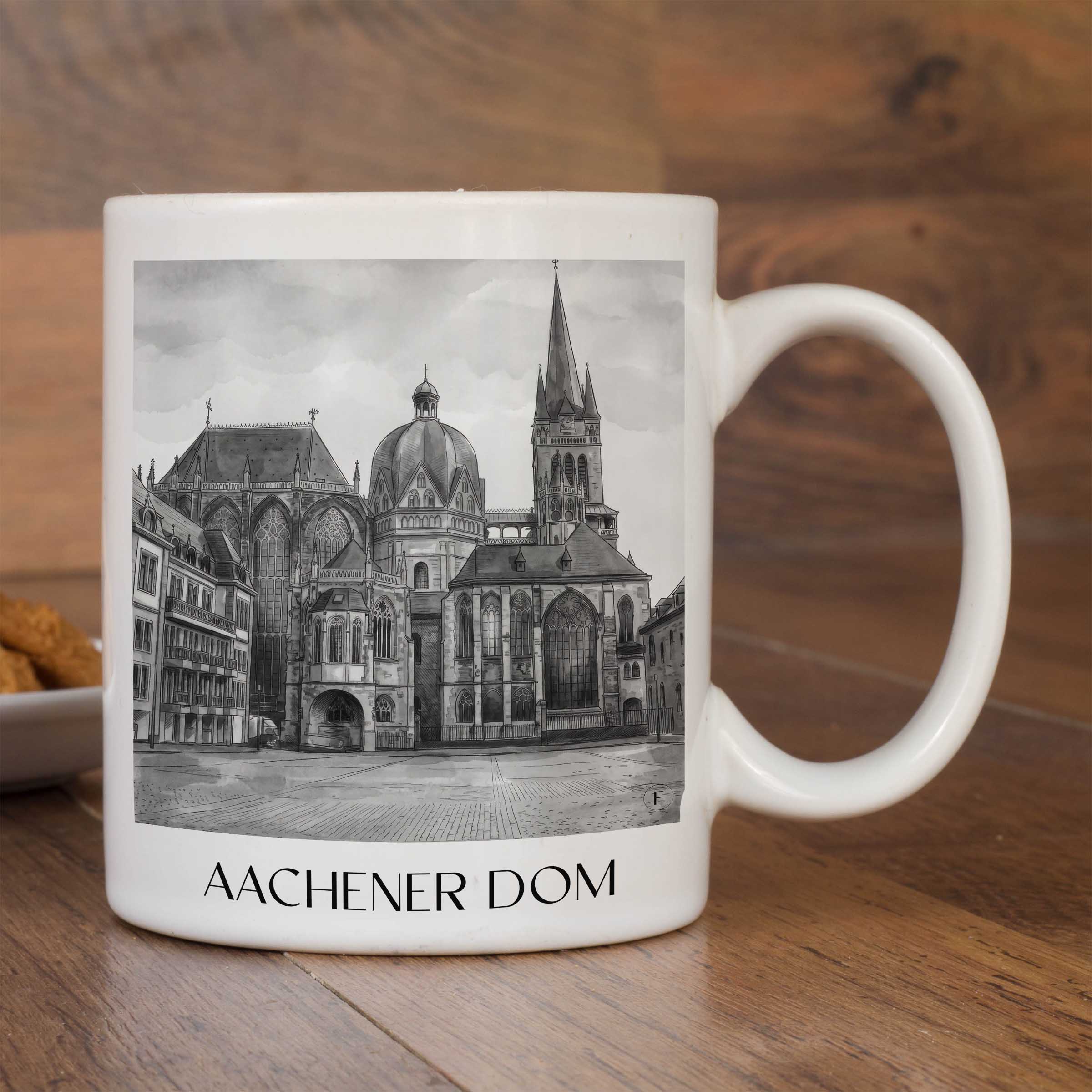 aachener-dom-rheinland-deutschland-kaffeebecher-aquarell-schwarz-weiss