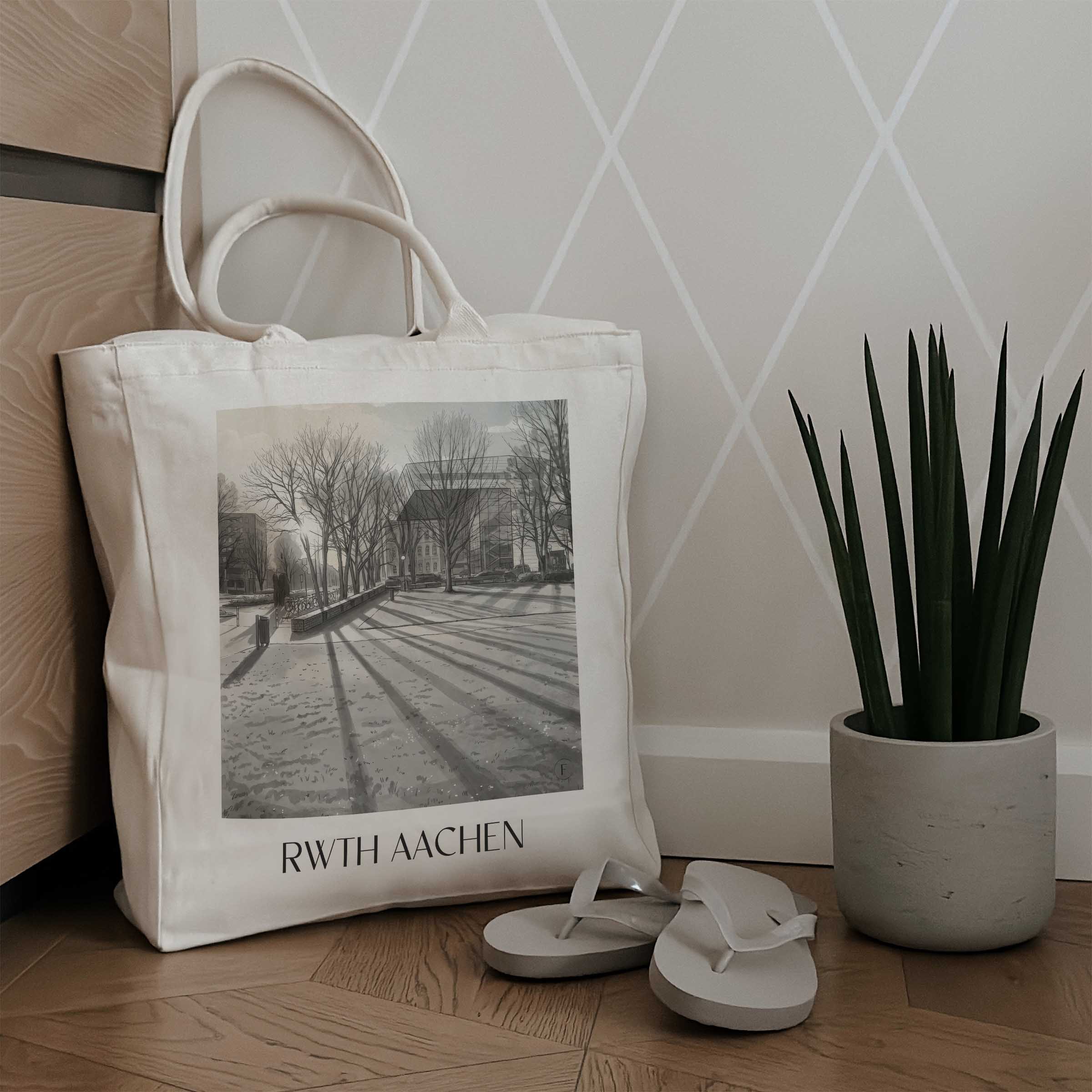 rwth-aachen-deutschland-einkaufstasche-aquarell-schwarz-weiss