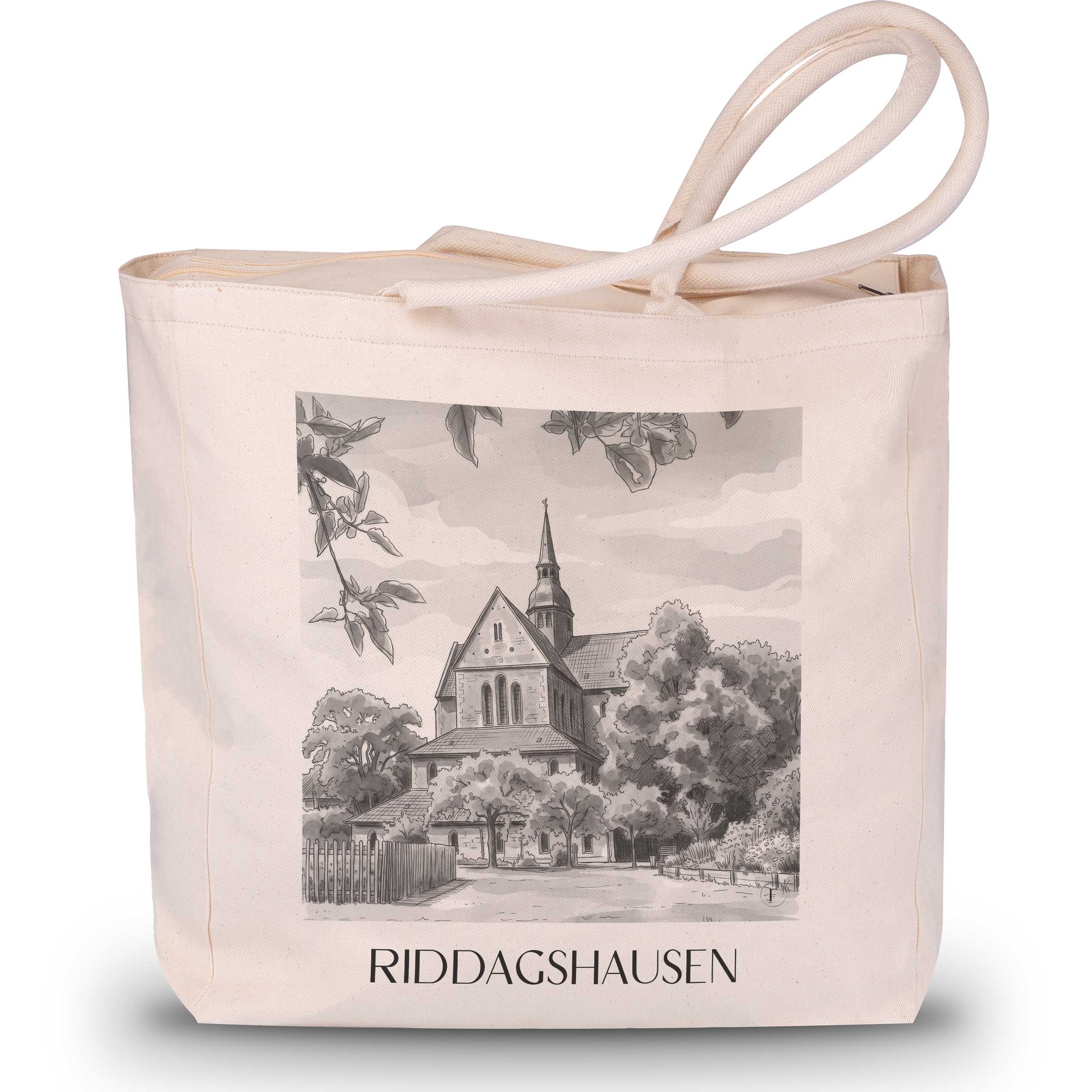 riddagshausen-braunschweig-deutschland-einkaufstasche-aquarell-schwarz-weiss